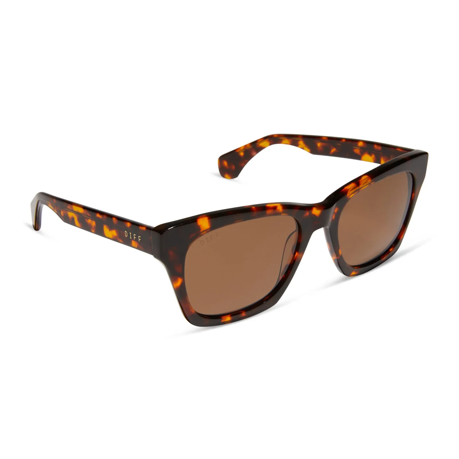 DEAN XL - RICH TORTOISE + BROWN + POLARIZED SUNGLASSES sold by Diff Eyewear product image thumbnail 2