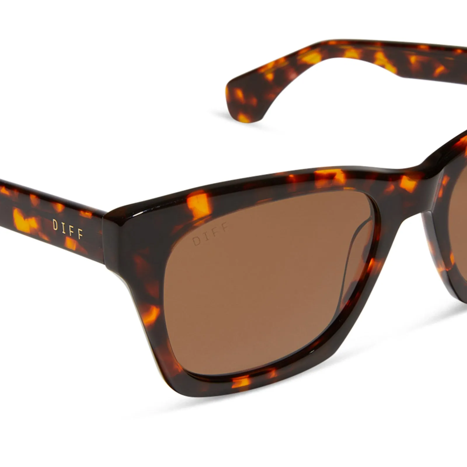 DEAN XL - RICH TORTOISE + BROWN + POLARIZED SUNGLASSES sold by Diff Eyewear product image thumbnail 4
