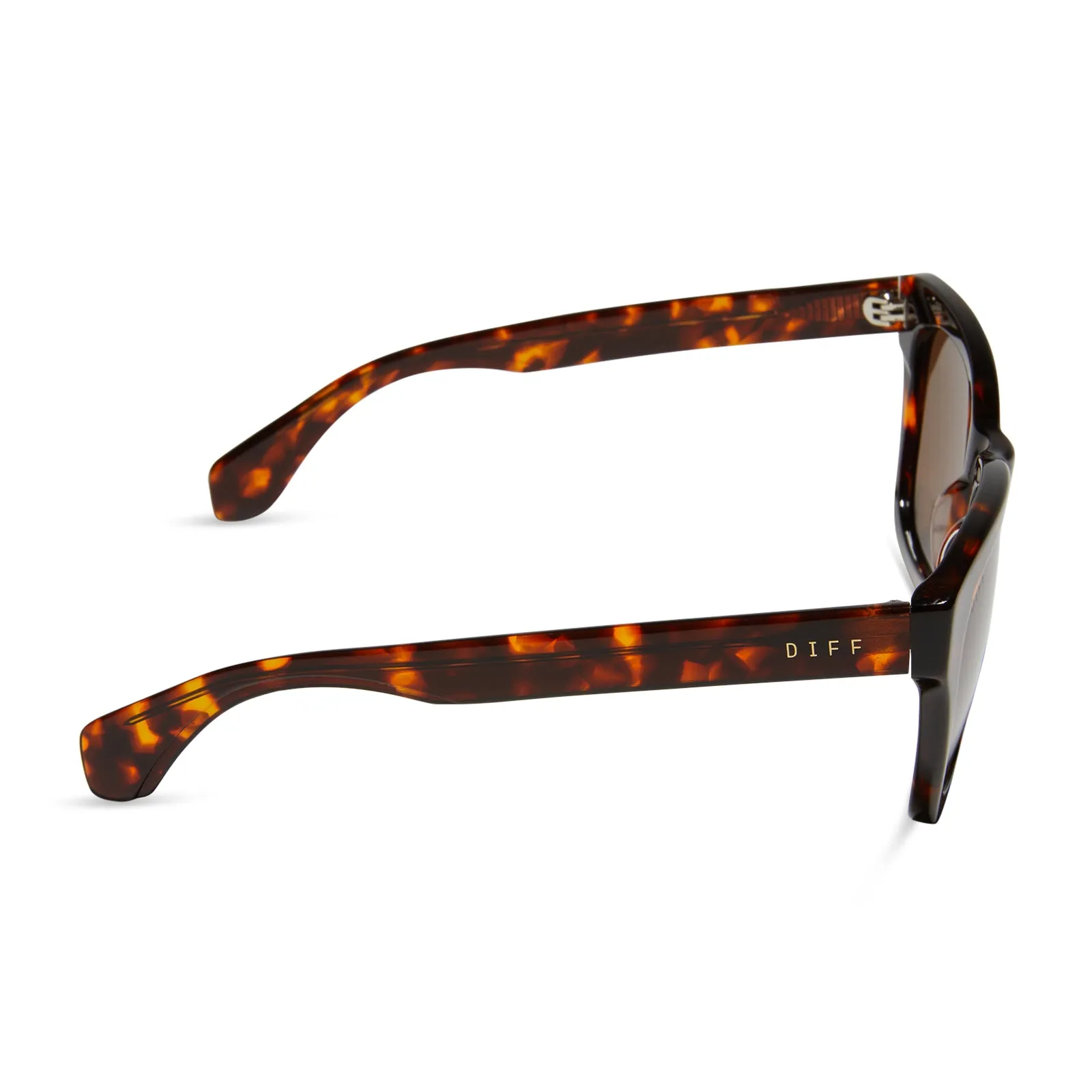 DEAN XL - RICH TORTOISE + BROWN + POLARIZED SUNGLASSES sold by Diff Eyewear product image thumbnail 3