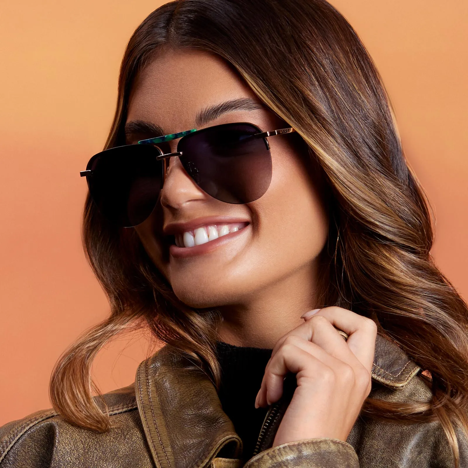 TAHOE - GOLD + GREY GRADIENT + POLARIZED SUNGLASSES sold by Diff Eyewear product image thumbnail 5