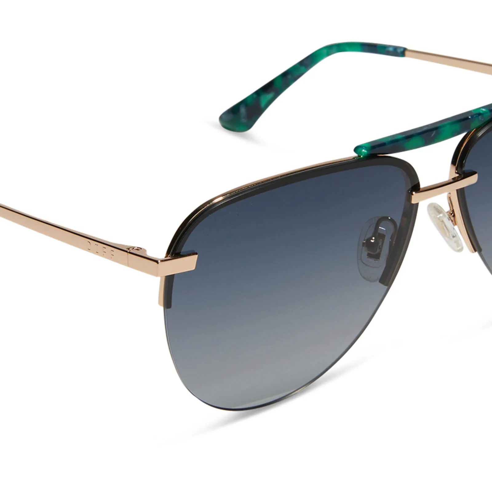 TAHOE - GOLD + GREY GRADIENT + POLARIZED SUNGLASSES sold by Diff Eyewear product image thumbnail 4