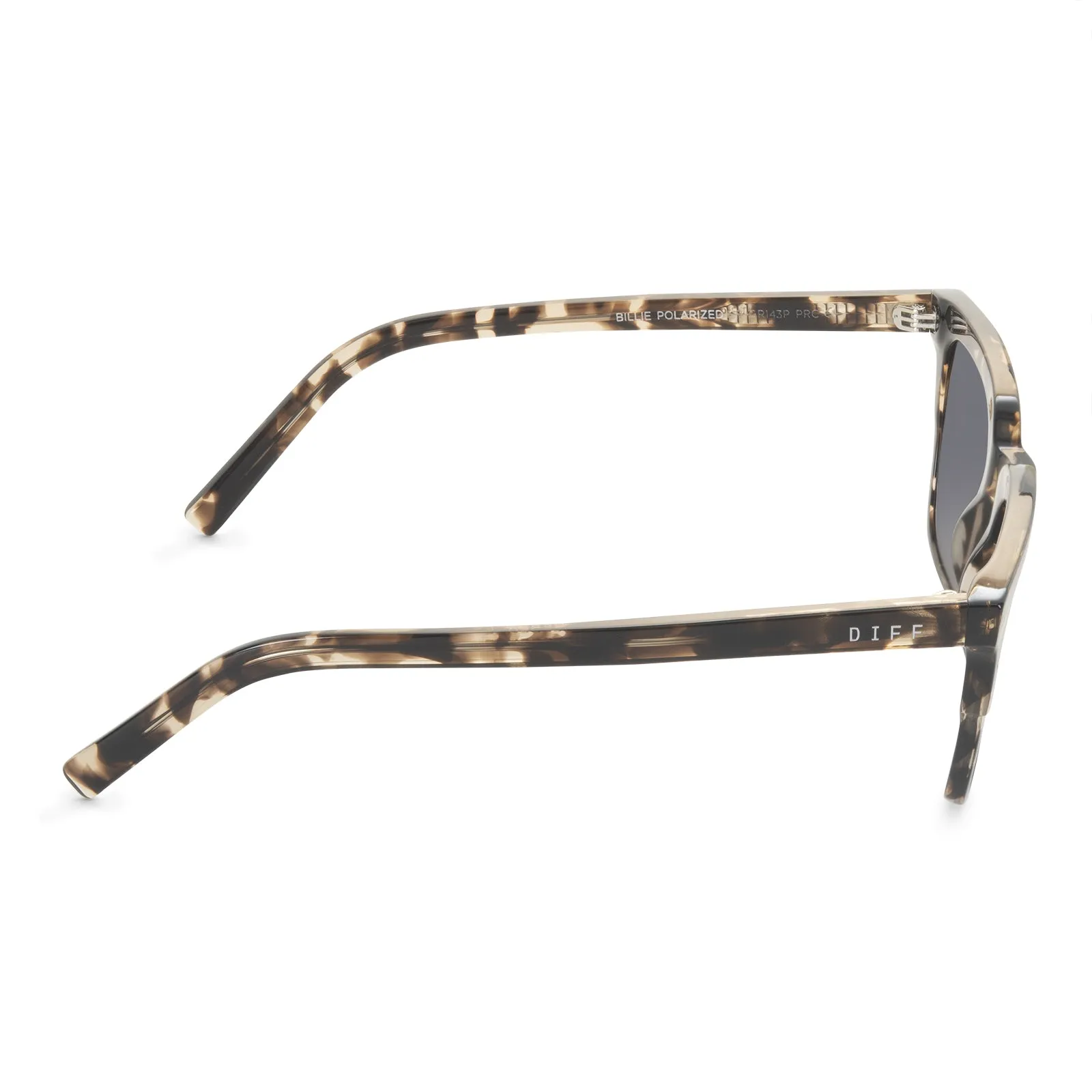 BILLIE - ESPRESSO TORTOISE + GREY + POLARIZED SUNGLASSES sold by Diff Eyewear product image thumbnail 4