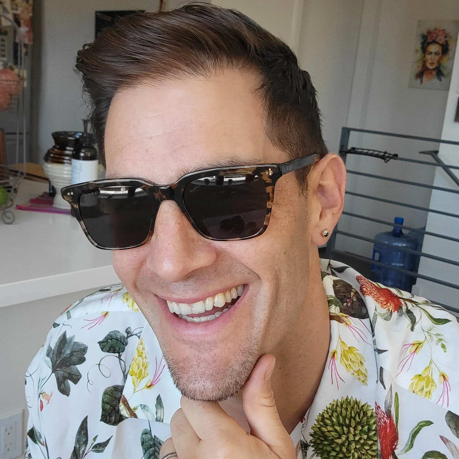 BILLIE - ESPRESSO TORTOISE + GREY + POLARIZED SUNGLASSES sold by Diff Eyewear product image thumbnail 5