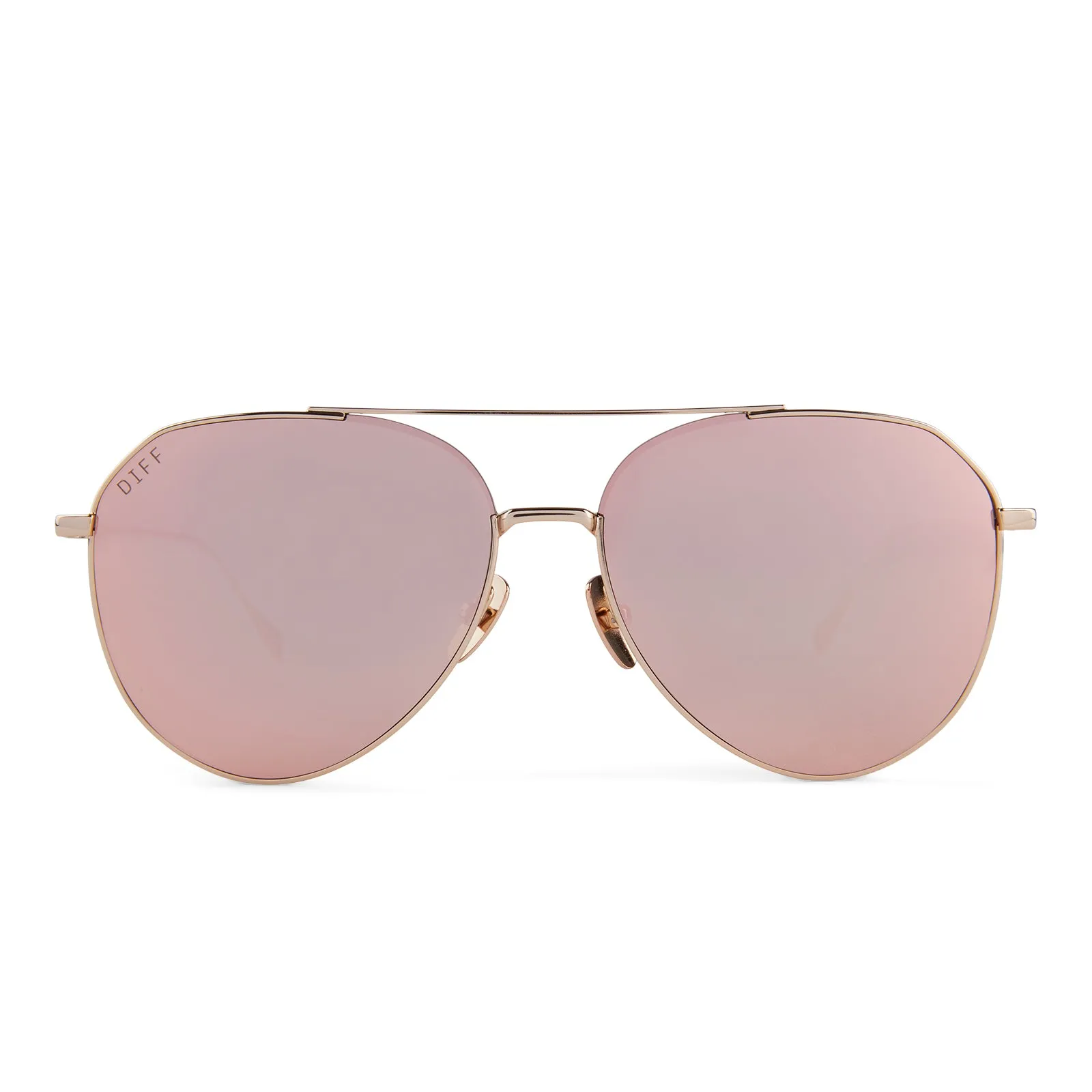 DASH - GOLD + PEACH MIRROR SUNGLASSES sold by Diff Eyewear