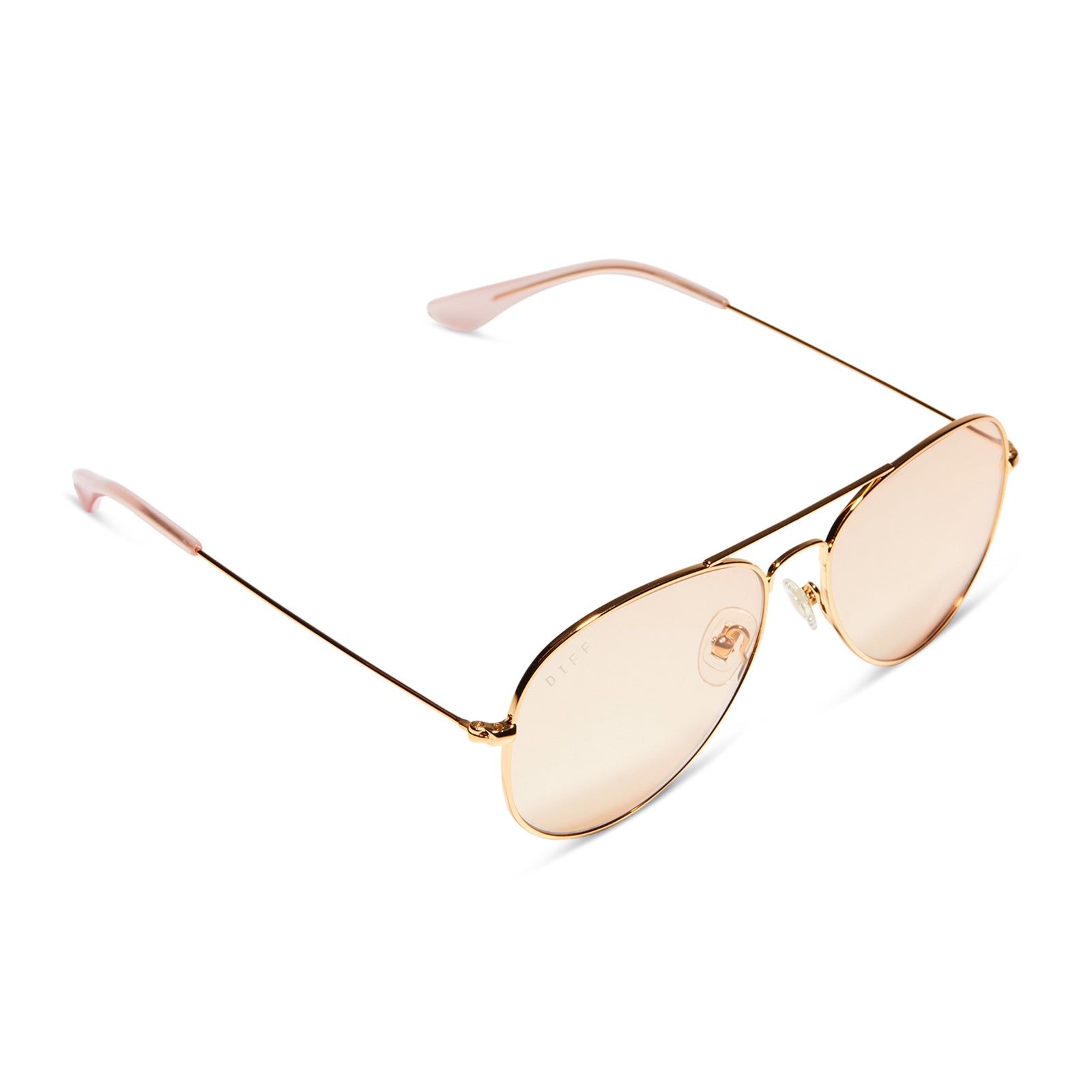CRUZ - GOLD + ROSE TEA PINK SUNGLASSES sold by Diff Eyewear product image thumbnail 4