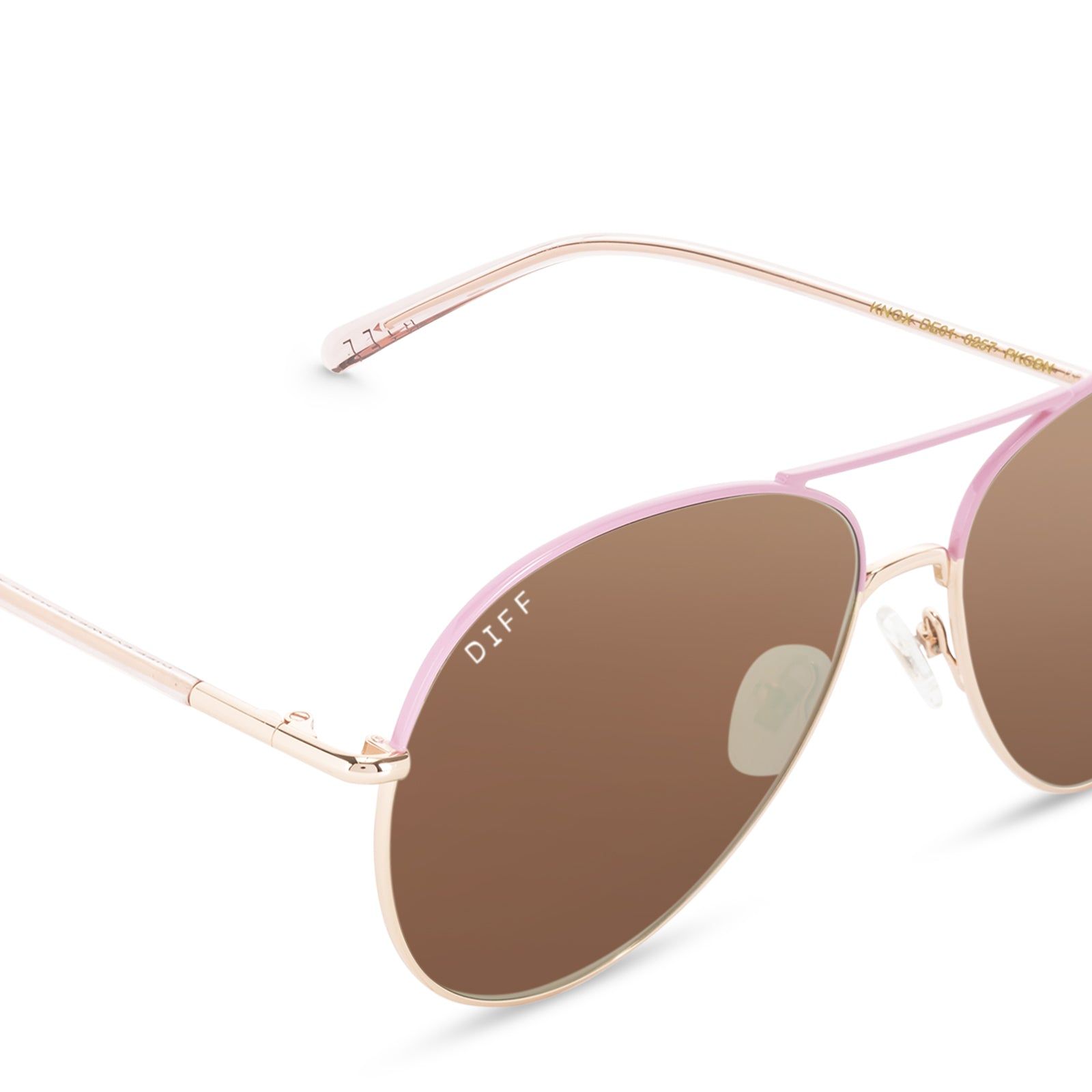 KNOX - PINK + CHERRY BLOSSOM MIRROR SUNGLASSES sold by Diff Eyewear product image thumbnail 3