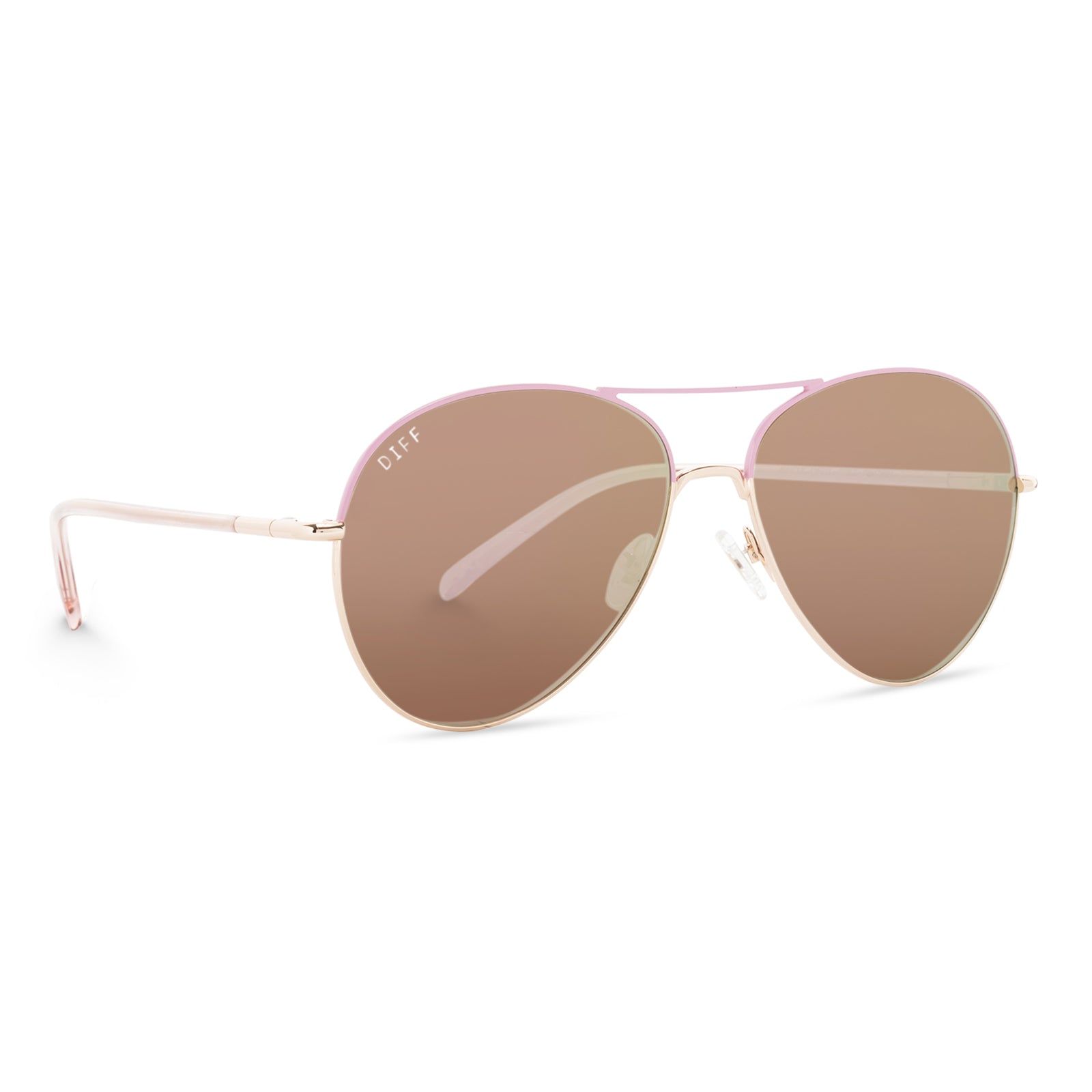 KNOX - PINK + CHERRY BLOSSOM MIRROR SUNGLASSES sold by Diff Eyewear product image thumbnail 4