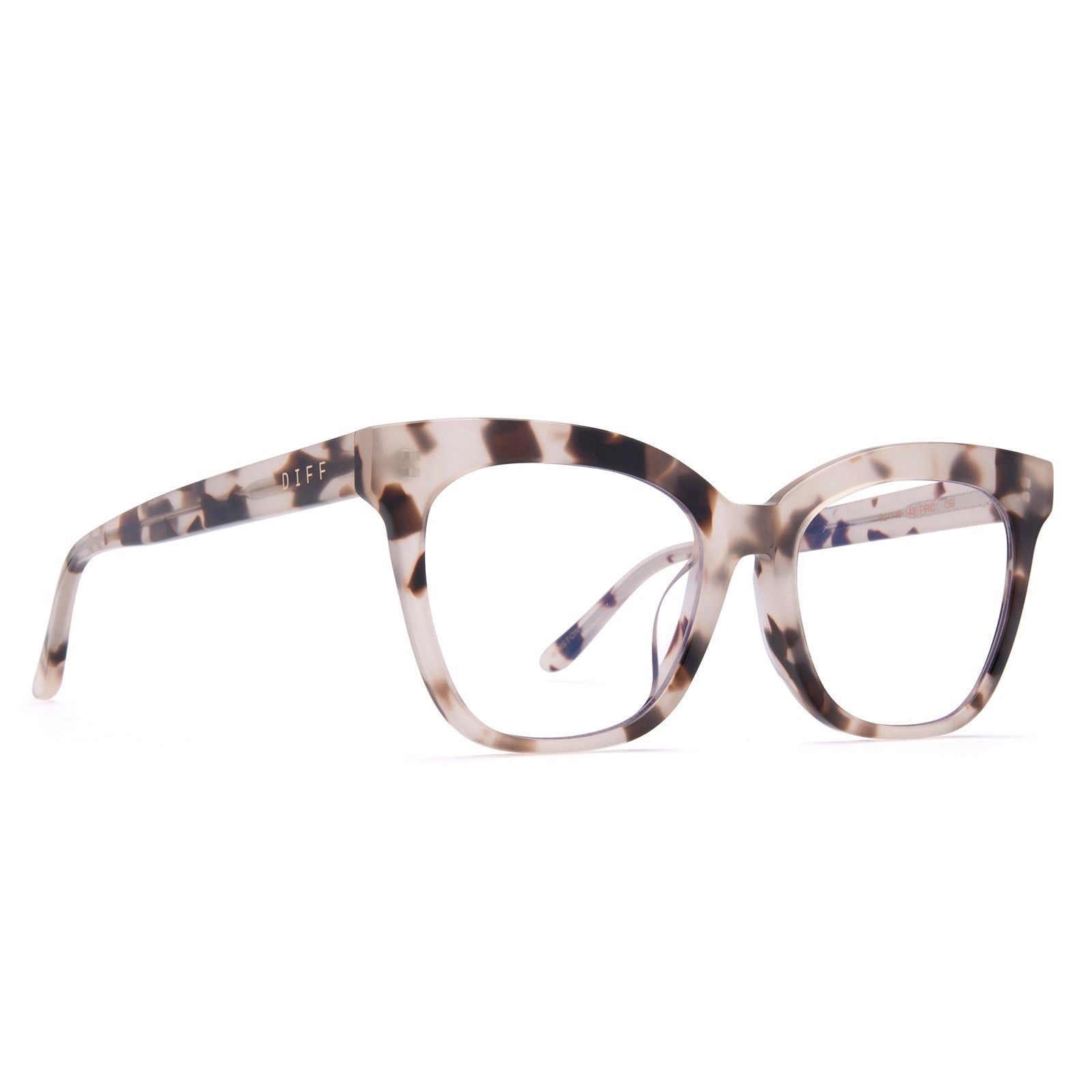 WINSTON - CREAM TORTOISE + CLEAR GLASSES sold by Diff Eyewear product image thumbnail 2