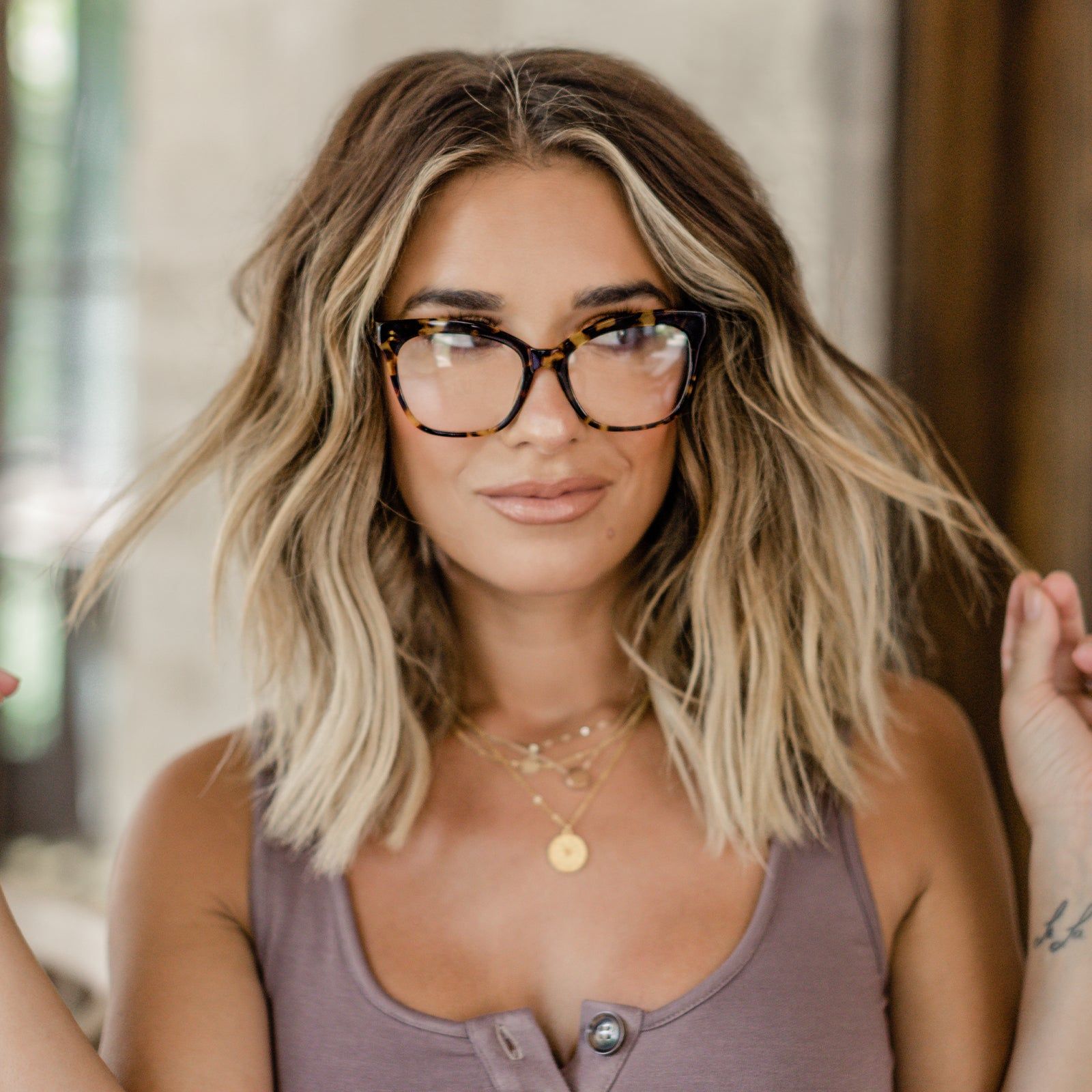 WINSTON - CREAM TORTOISE + CLEAR GLASSES sold by Diff Eyewear product image thumbnail 11