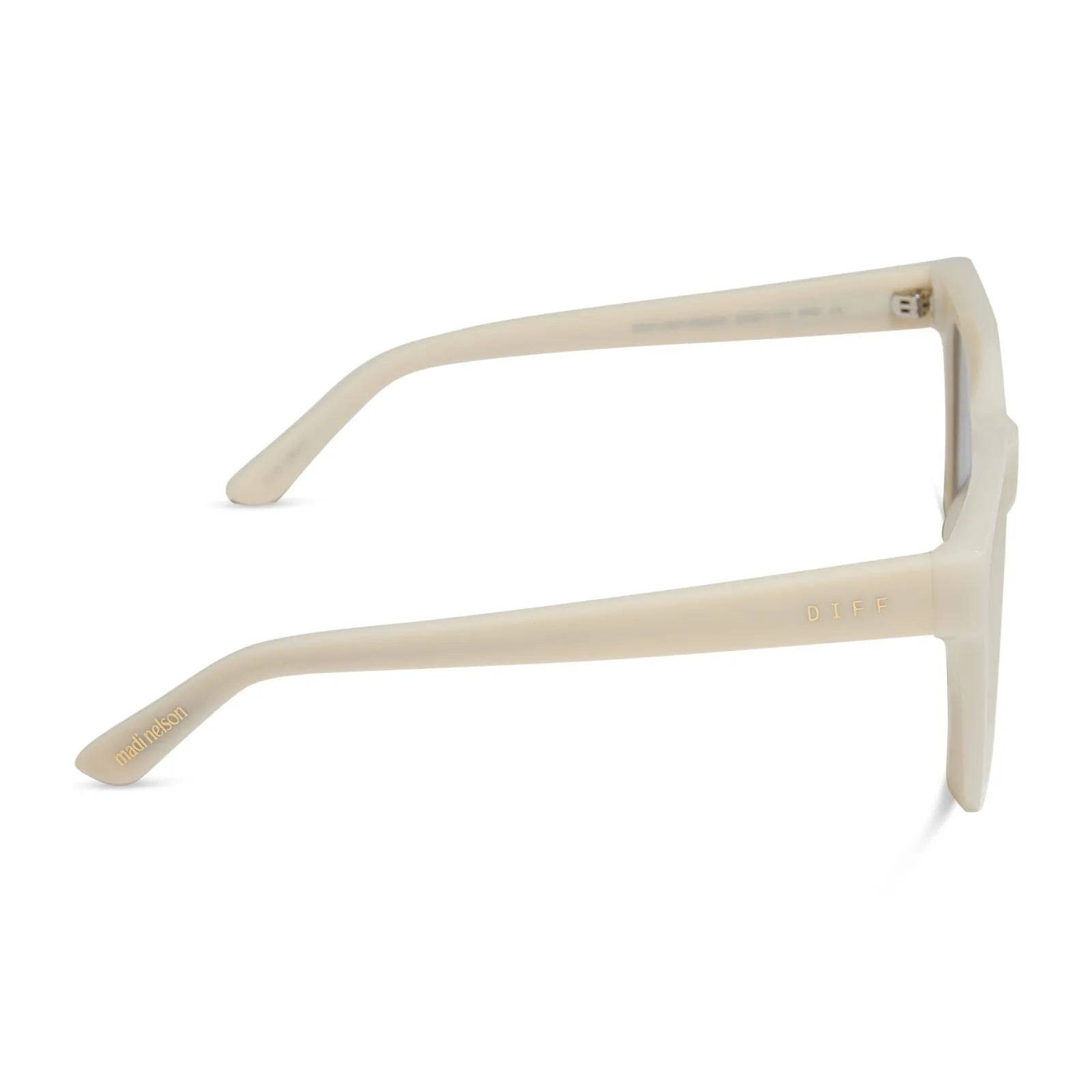 MADI NELSON - THE NAVY + MERINGUE + GREY GRADIENT + POLARIZED SUNGLASSES sold by Diff Eyewear product image thumbnail 3