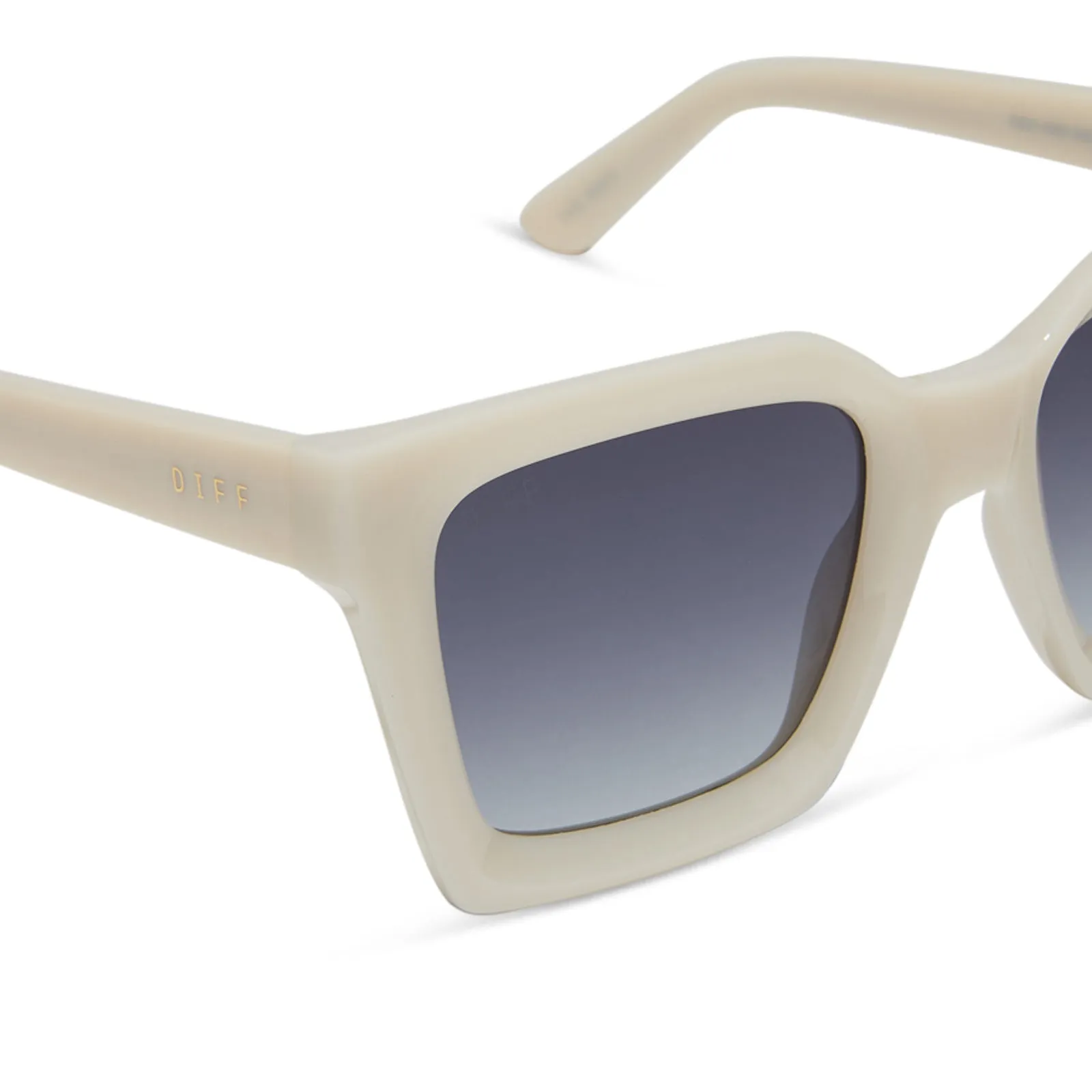 MADI NELSON - THE NAVY + MERINGUE + GREY GRADIENT + POLARIZED SUNGLASSES sold by Diff Eyewear product image thumbnail 4