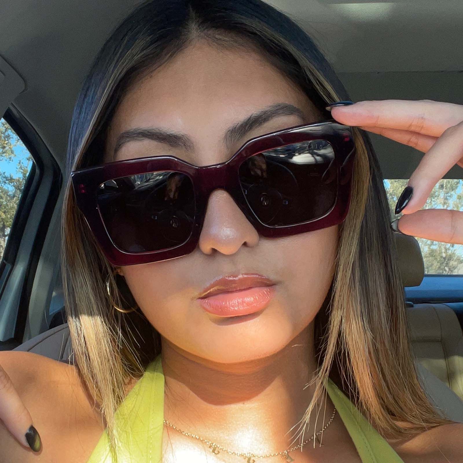 DANI - UMBRIA CRYSTAL + GREY + POLARIZED SUNGLASSES sold by Diff Eyewear product image thumbnail 5