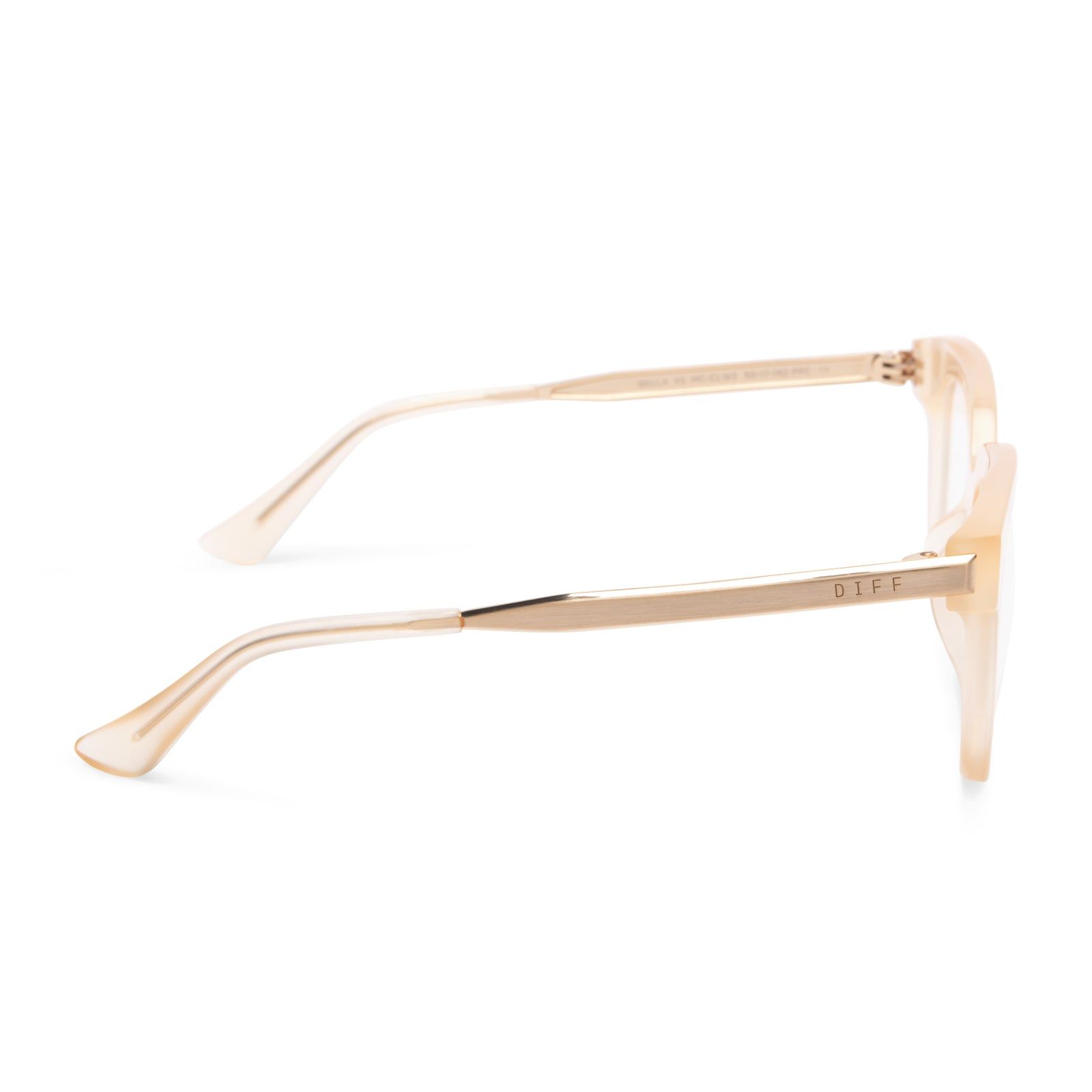 BELLA XS - MELON CRUSH + CLEAR GLASSES sold by Diff Eyewear product image thumbnail 4