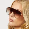 IMANI - GOLD + BROWN GRADIENT SUNGLASSES sold by Diff Eyewear