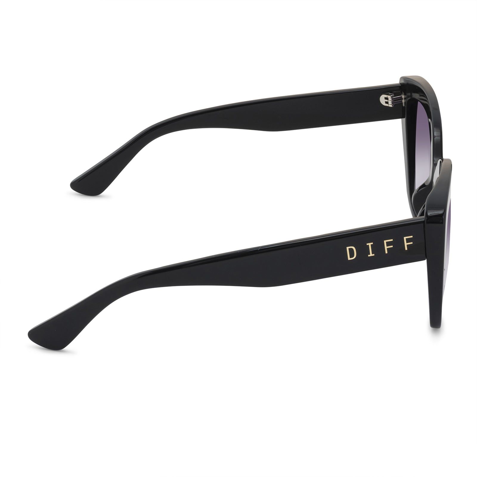 AURORA - BLACK + GREY GRADIENT SUNGLASSES sold by Diff Eyewear product image thumbnail 3