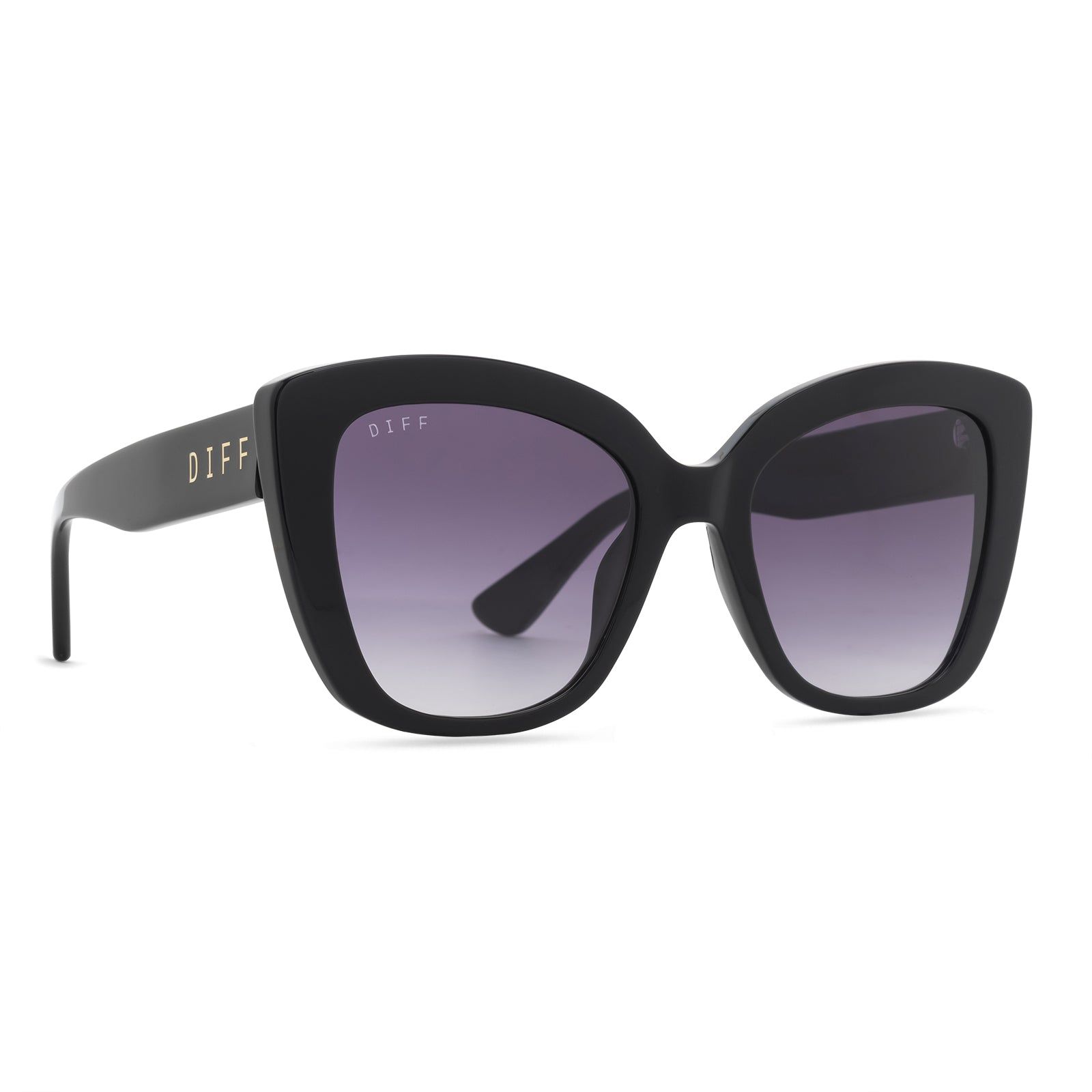 AURORA - BLACK + GREY GRADIENT SUNGLASSES sold by Diff Eyewear product image thumbnail 2