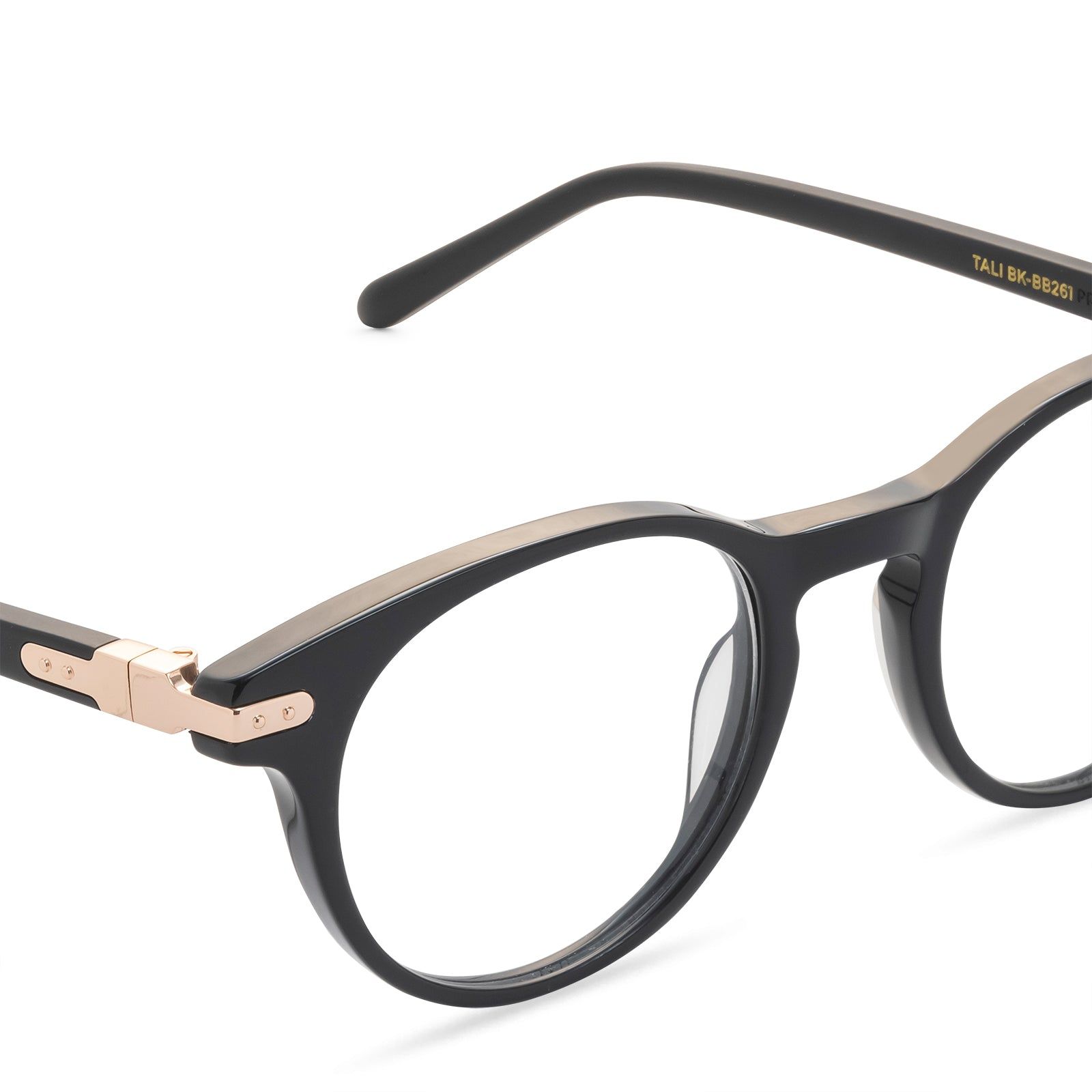 TALI - BLACK + CLEAR GLASSES sold by Diff Eyewear product image thumbnail 3