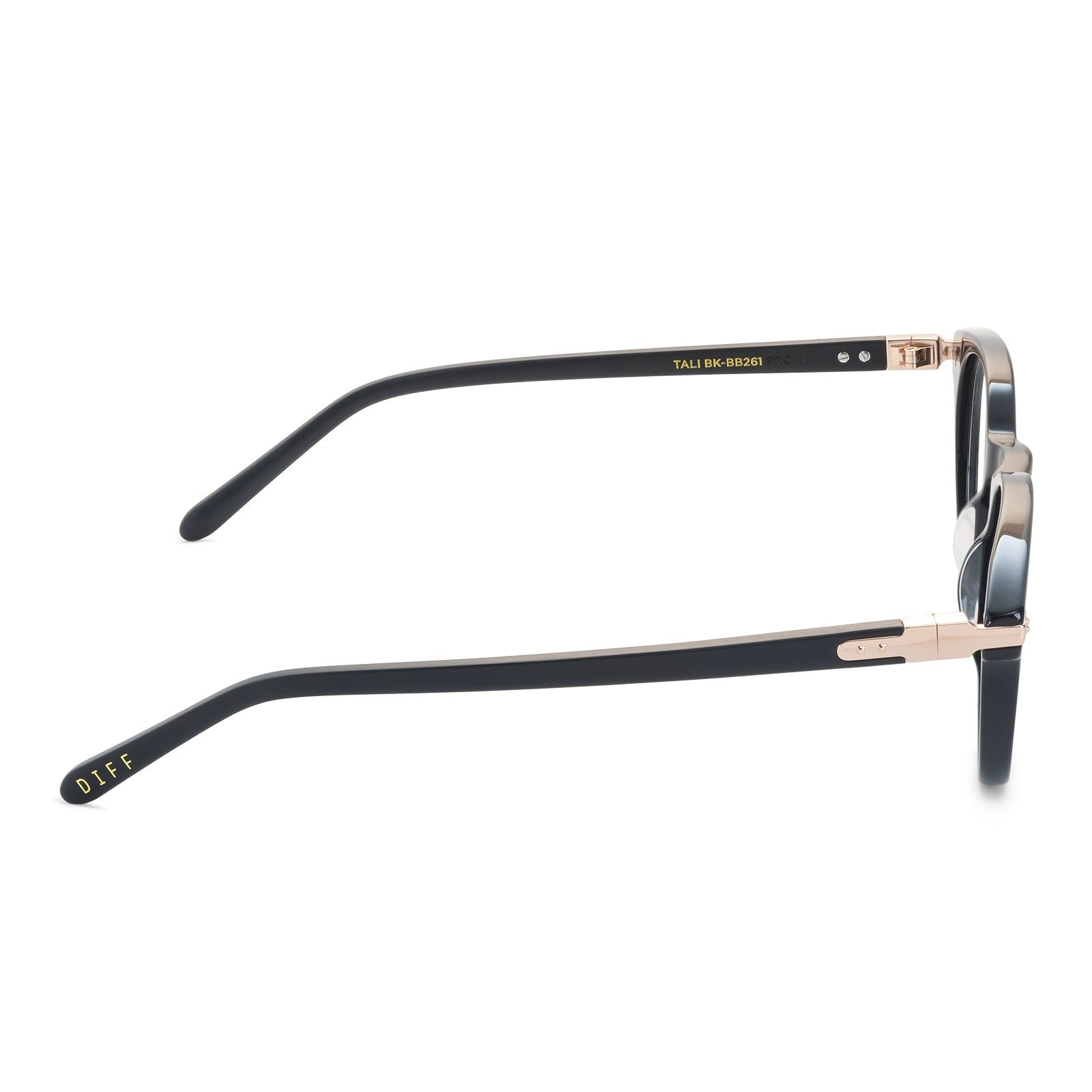 TALI - BLACK + CLEAR GLASSES sold by Diff Eyewear product image thumbnail 4