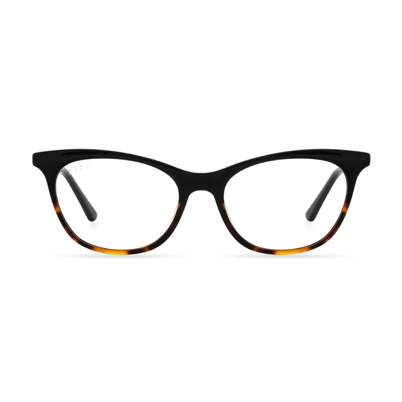 JADE - BLACK TORTOISE + BLUE LIGHT TECHNOLOGY GLASSES sold by Diff Eyewear
