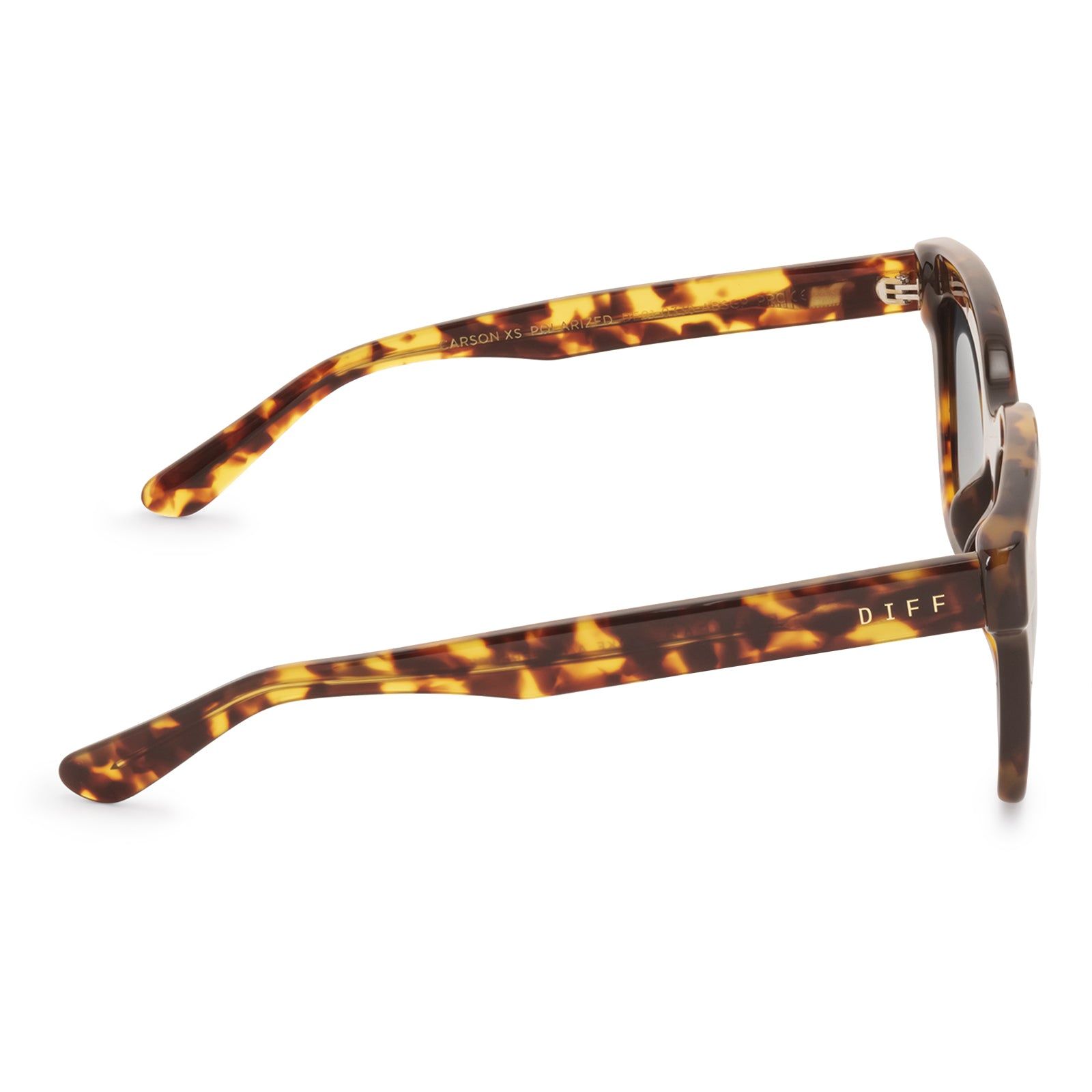 CARSON XS - AMBER TORTOISE + STEEL GRADIENT + POLARIZED SUNGLASSES sold by Diff Eyewear product image thumbnail 4