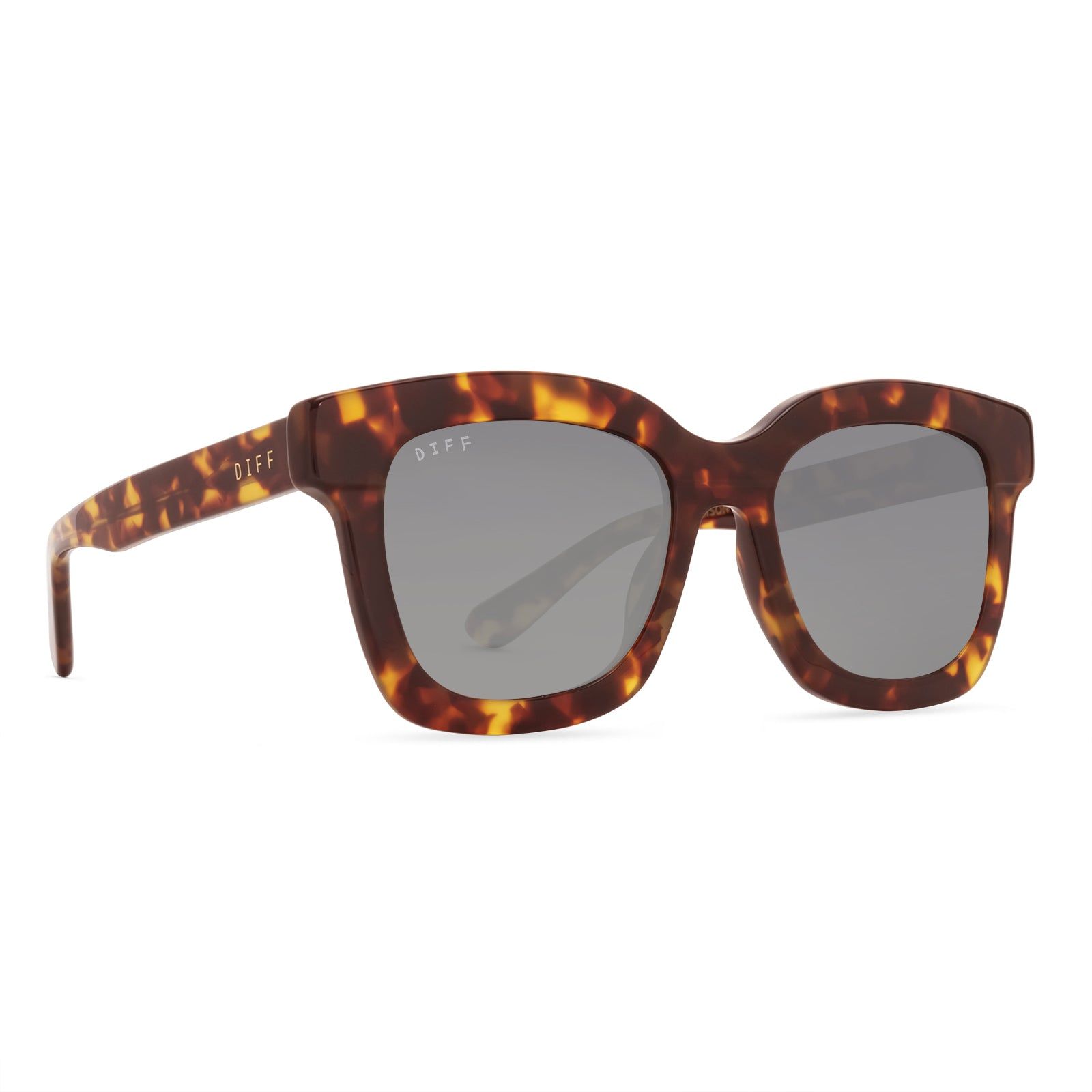 CARSON XS - AMBER TORTOISE + STEEL GRADIENT + POLARIZED SUNGLASSES sold by Diff Eyewear product image thumbnail 2