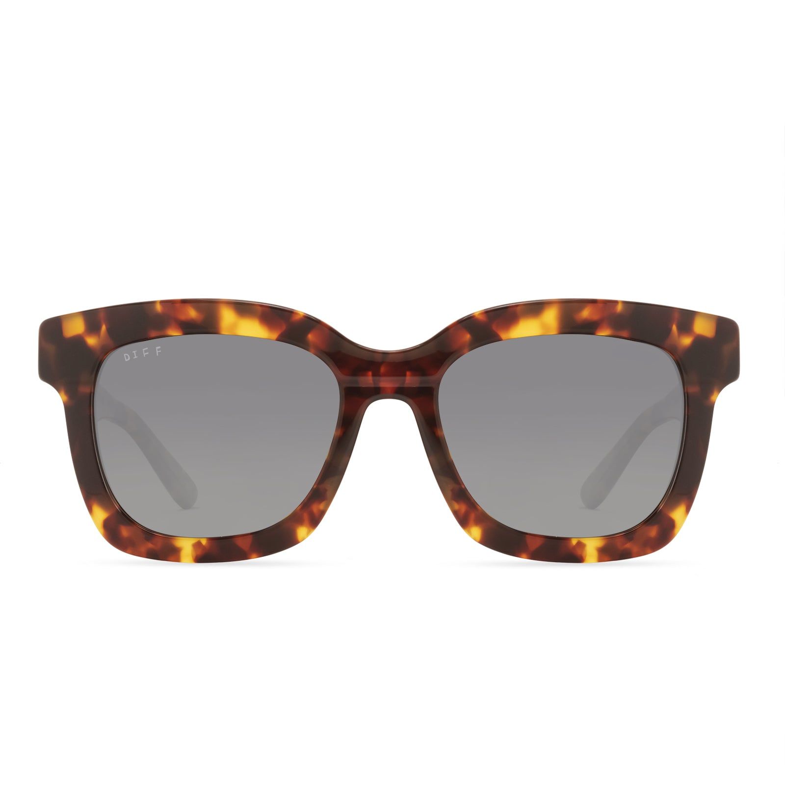 CARSON XS - AMBER TORTOISE + STEEL GRADIENT + POLARIZED SUNGLASSES sold by Diff Eyewear