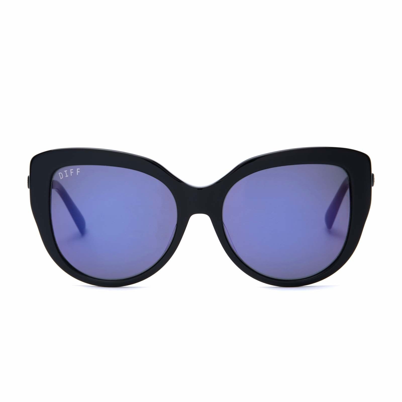 AVERY - BLACK + PURPLE MIRROR + POLARIZED SUNGLASSES sold by Diff Eyewear