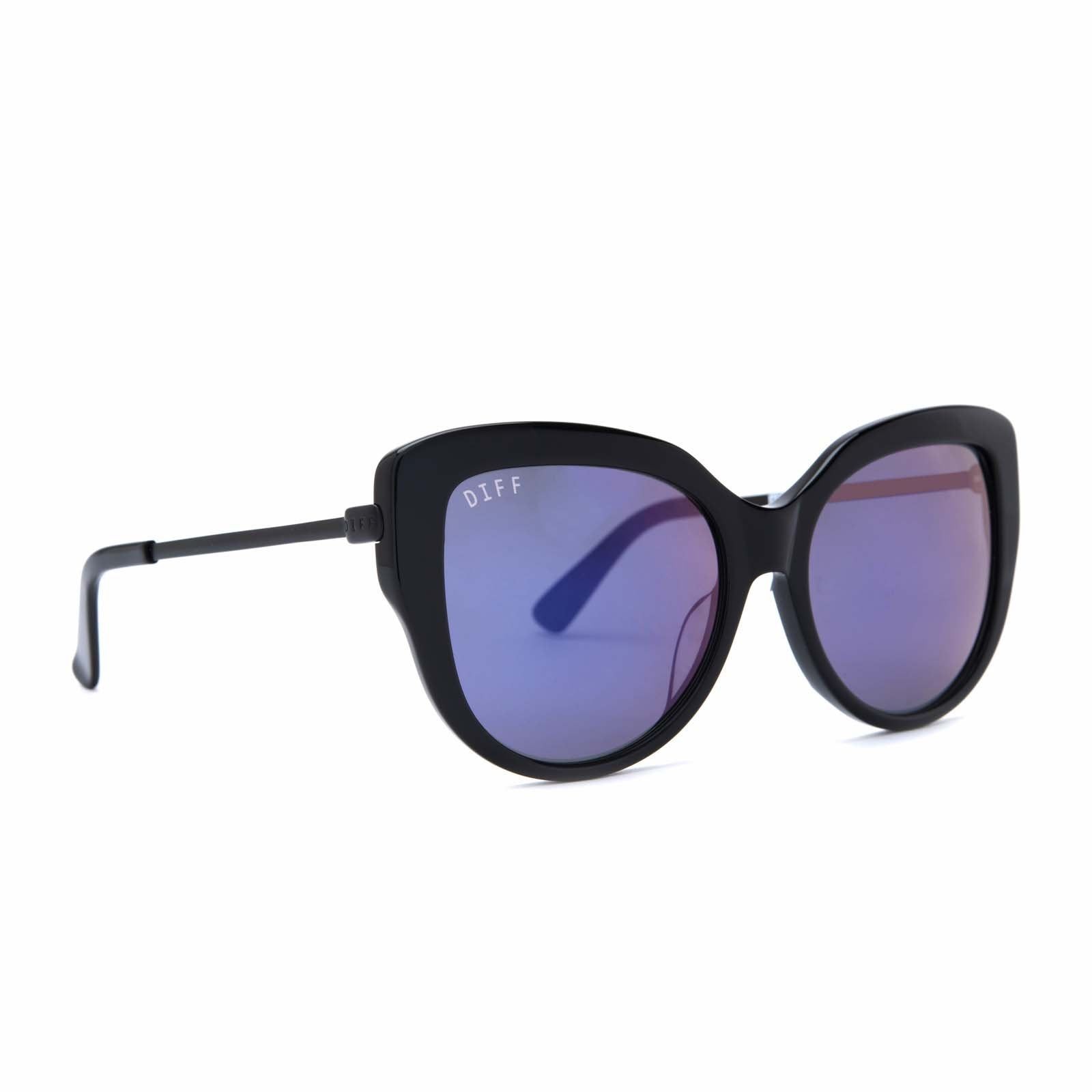 AVERY - BLACK + PURPLE MIRROR + POLARIZED SUNGLASSES sold by Diff Eyewear product image thumbnail 2