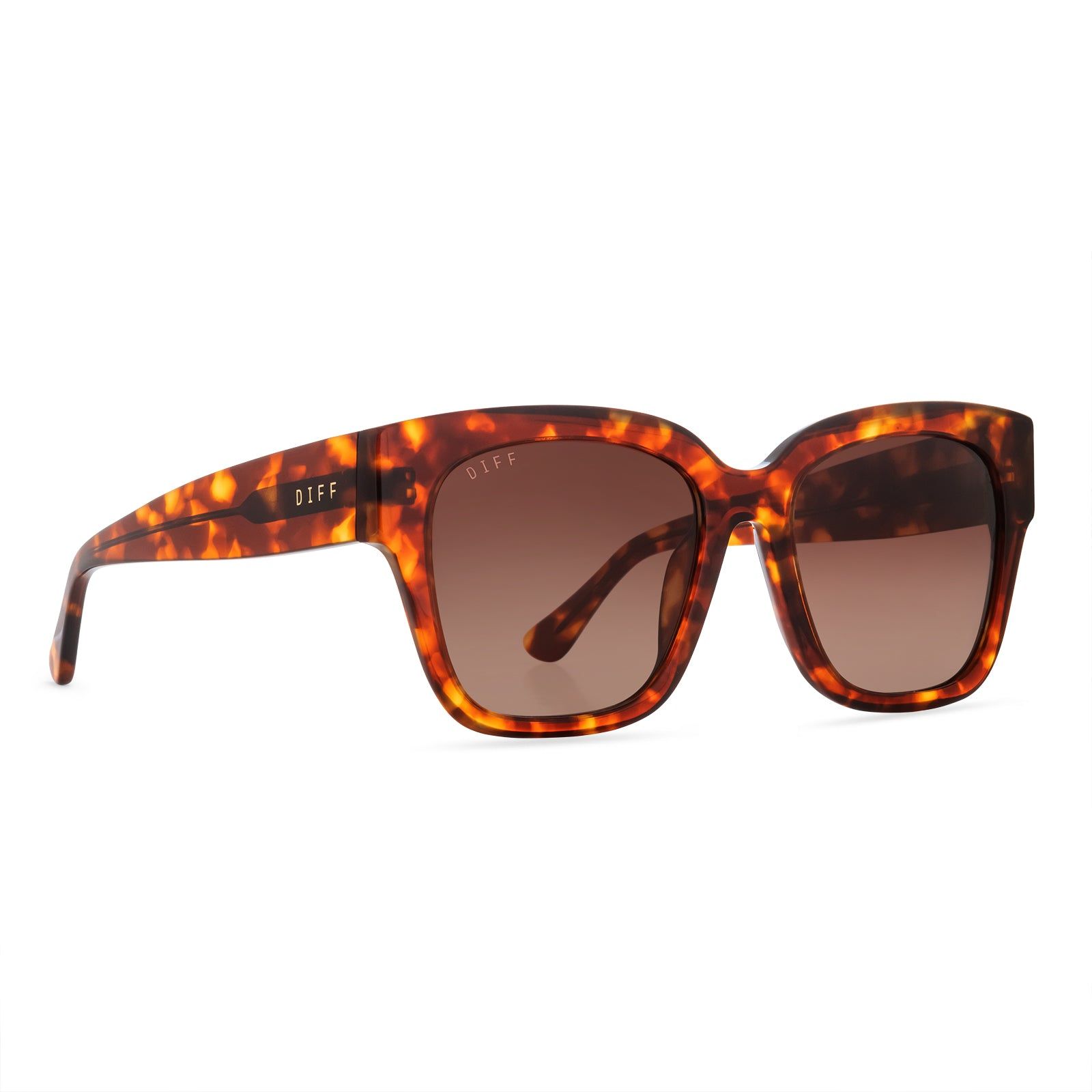 BELLA II - AMBER TORTOISE + BROWN GRADIENT SUNGLASSES sold by Diff Eyewear product image thumbnail 2