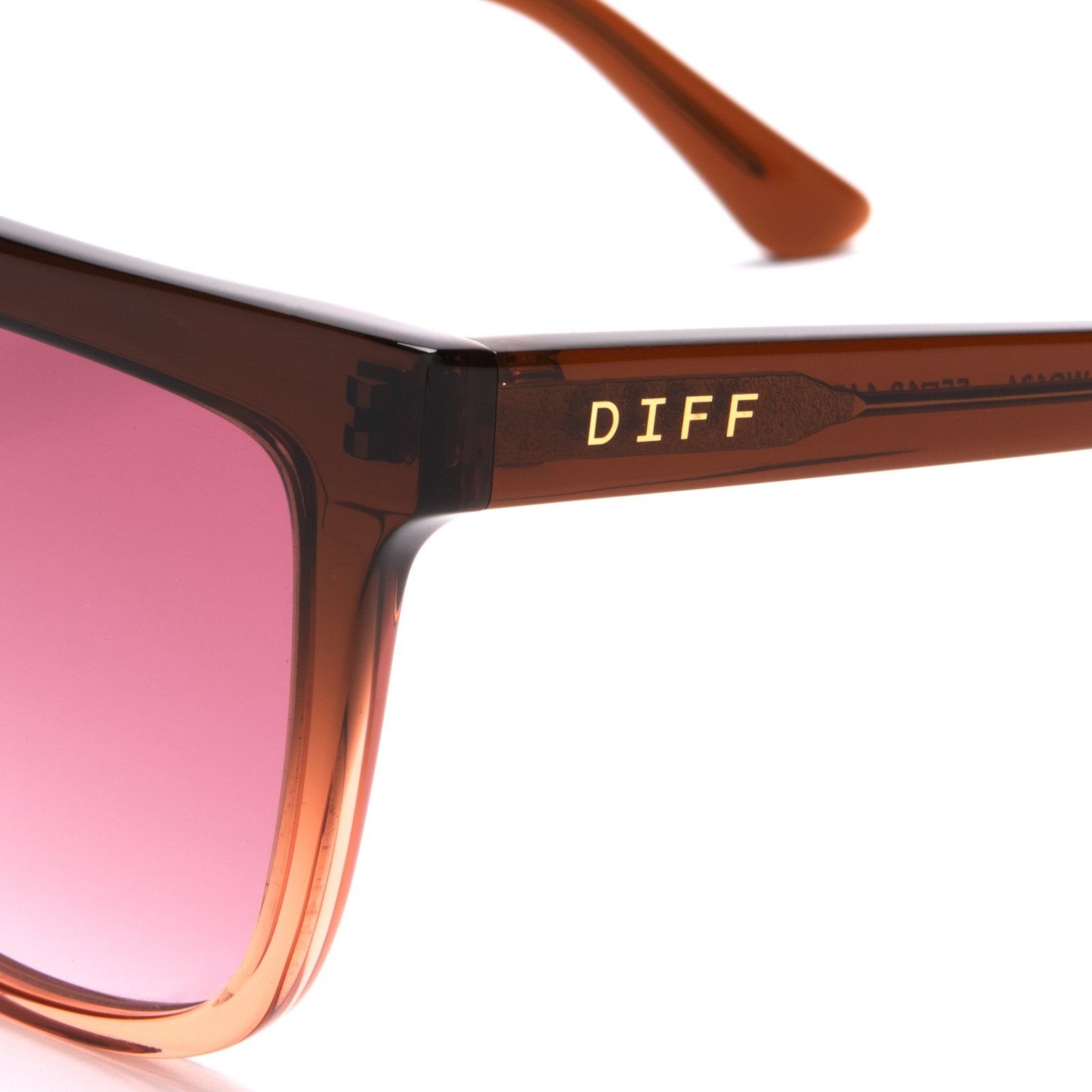 STEVIE - TAUPE OMBRE CRYSTAL + WINE GRADIENT SUNGLASSES sold by Diff Eyewear product image thumbnail 4