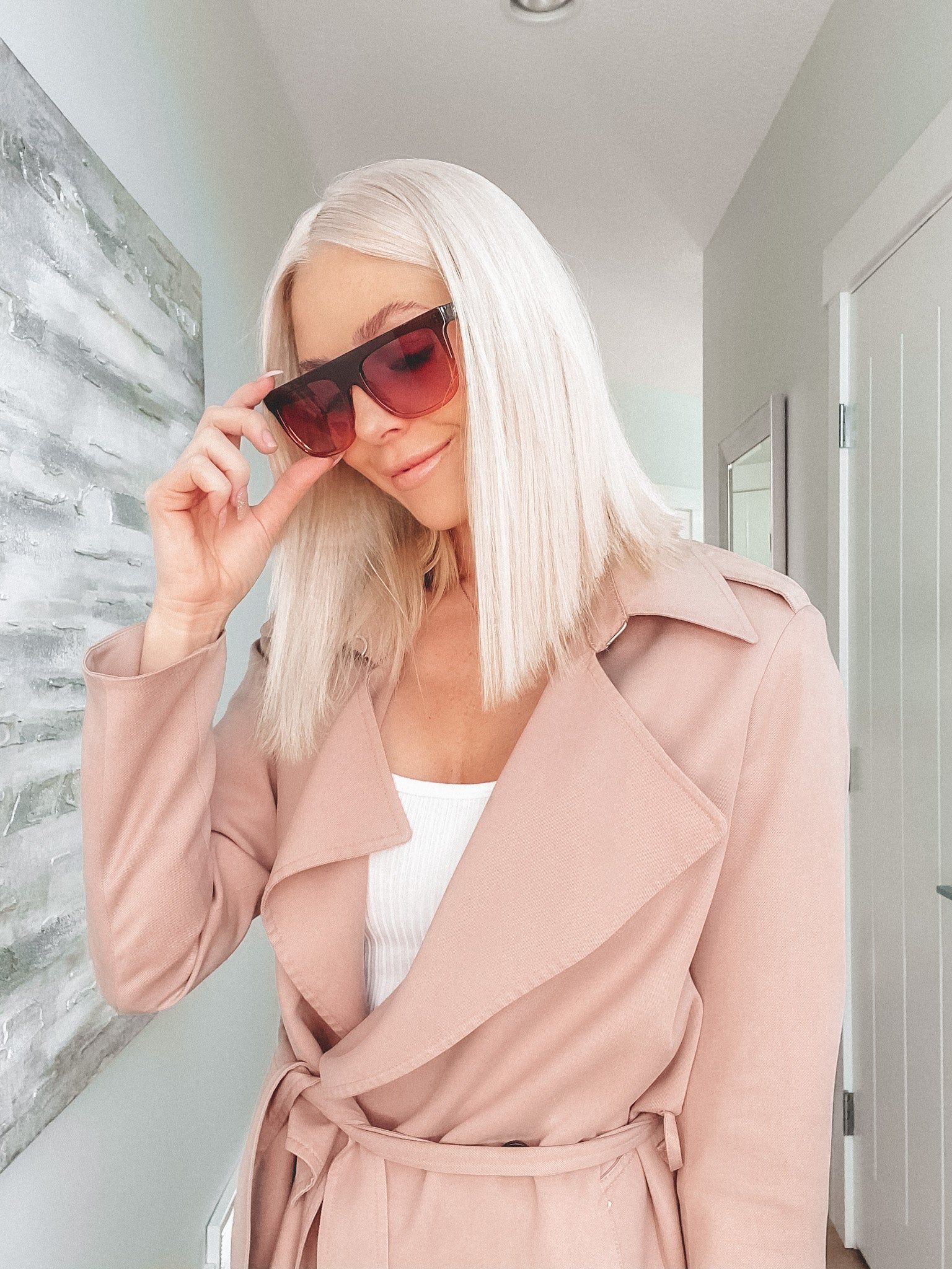 STEVIE - TAUPE OMBRE CRYSTAL + WINE GRADIENT SUNGLASSES sold by Diff Eyewear product image thumbnail 5