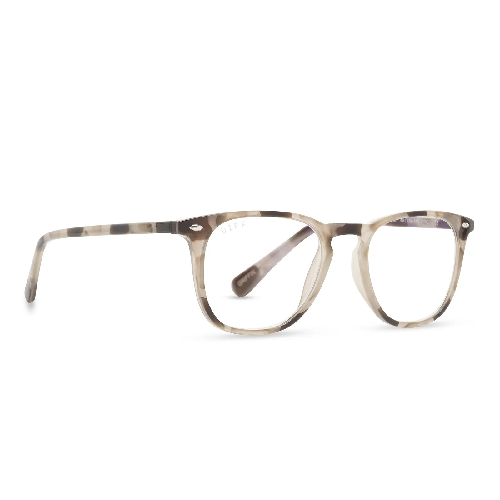 GRIFFIN - CREAM TORTOISE + BLUE LIGHT READERS sold by Diff Eyewear product image thumbnail 2