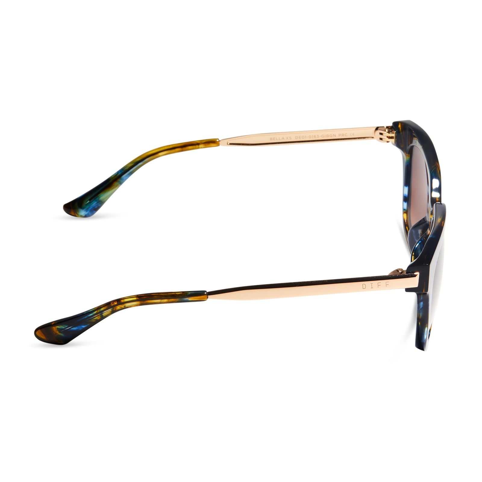 BELLA XS - GLACIAL TORTOISE + BROWN GRADIENT SUNGLASSES sold by Diff Eyewear product image thumbnail 3