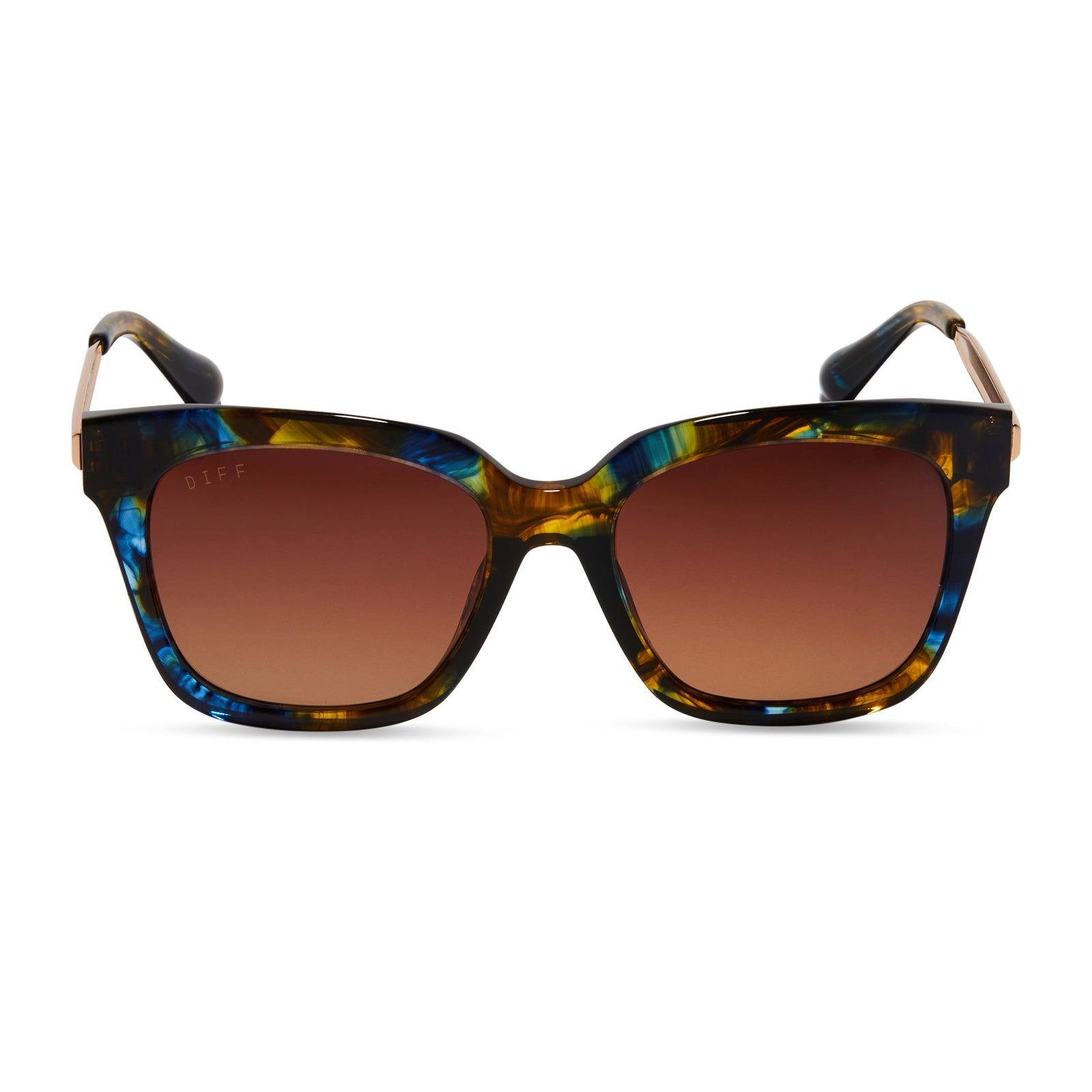BELLA XS - GLACIAL TORTOISE + BROWN GRADIENT SUNGLASSES sold by Diff Eyewear