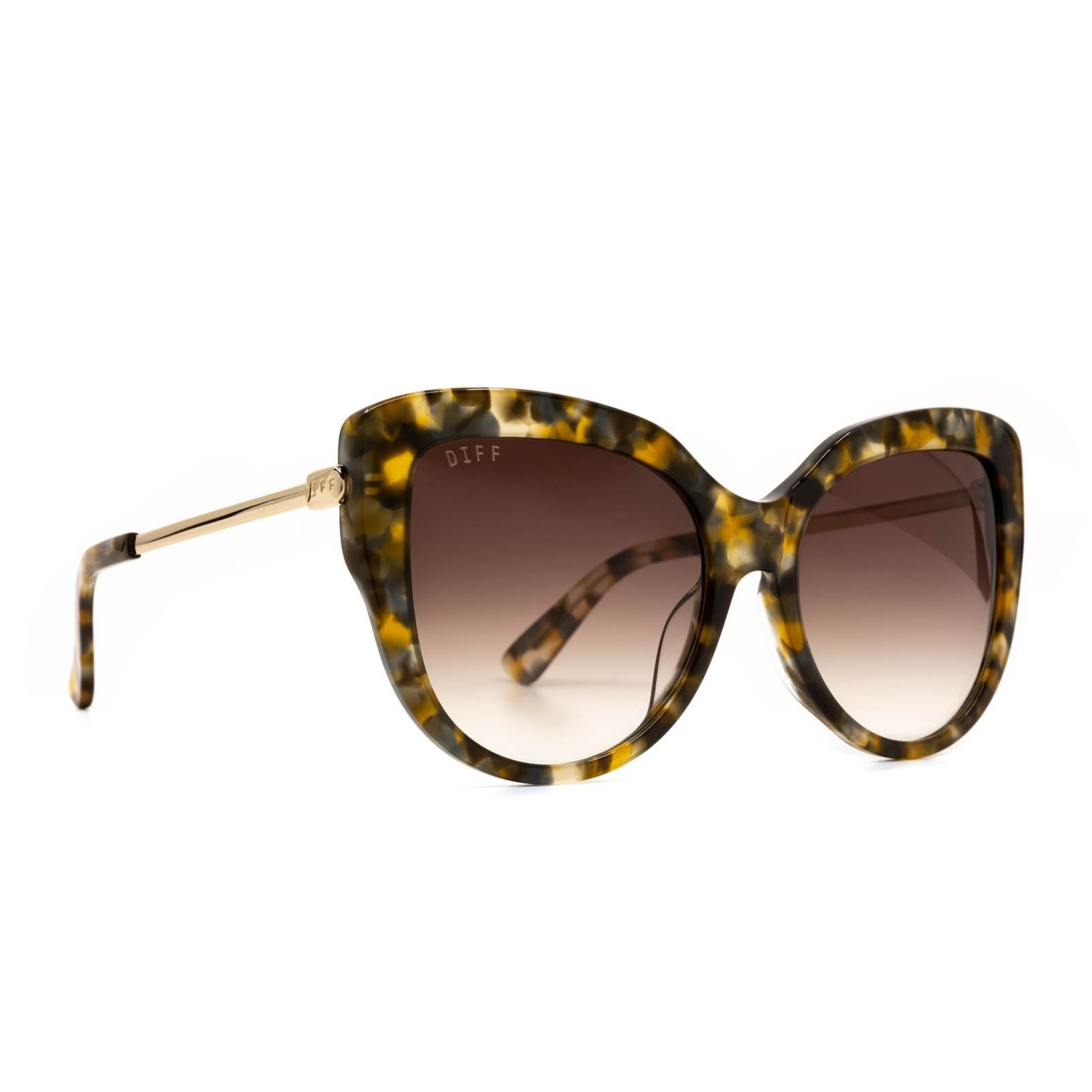 AVERY - SEA TORTOISE + BROWN GRADIENT SUNGLASSES sold by Diff Eyewear product image thumbnail 2