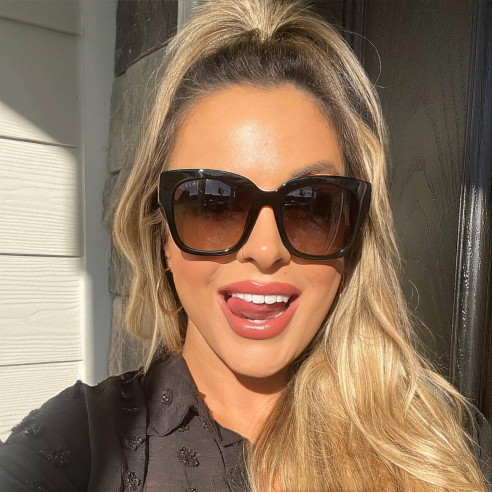 BELLA II - BLACK + TWILIGHT GRADIENT + POLARIZED SUNGLASSES sold by Diff Eyewear product image thumbnail 5