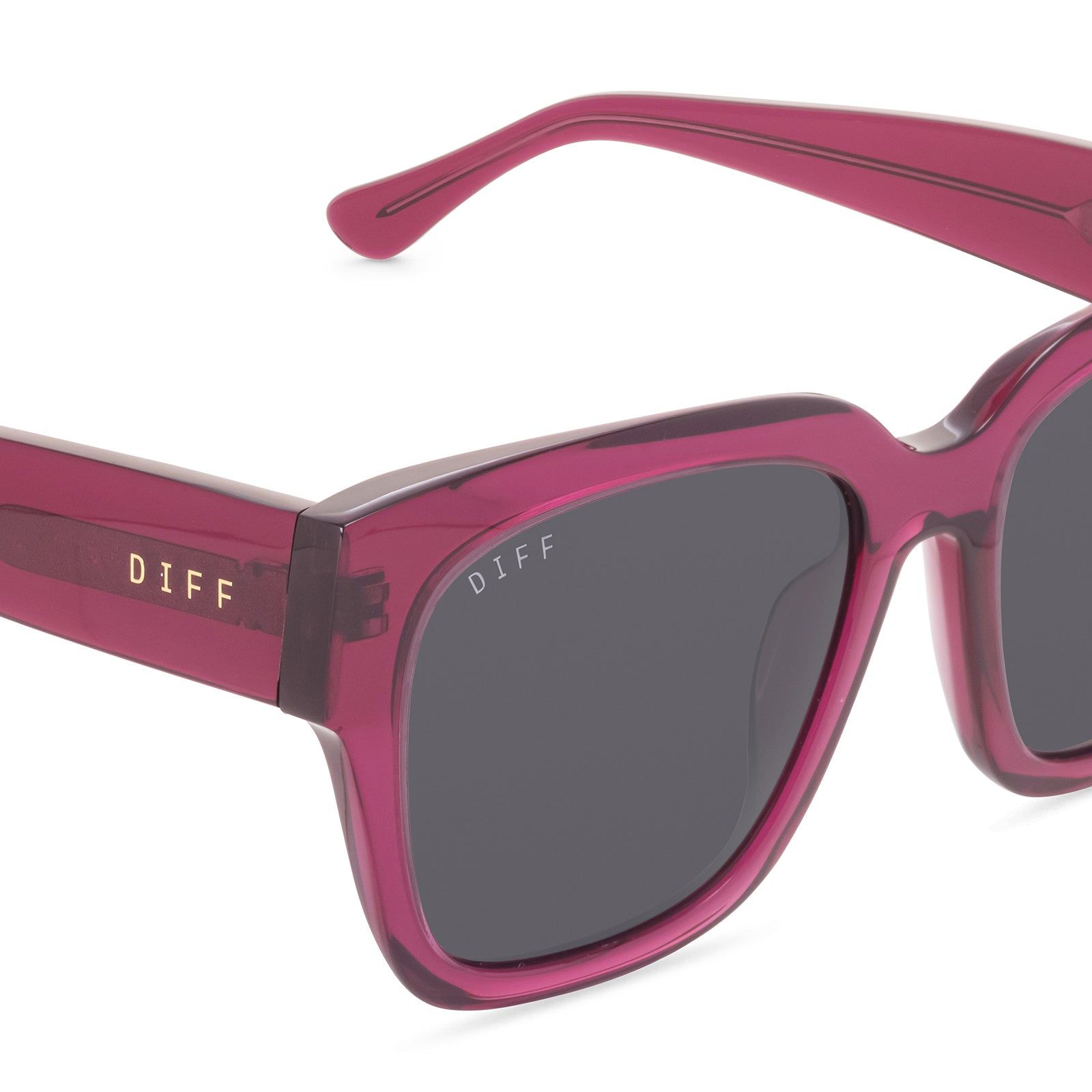 BELLA II - UMBRIA CRYSTAL + GREY + POLARIZED SUNGLASSES sold by Diff Eyewear product image thumbnail 3