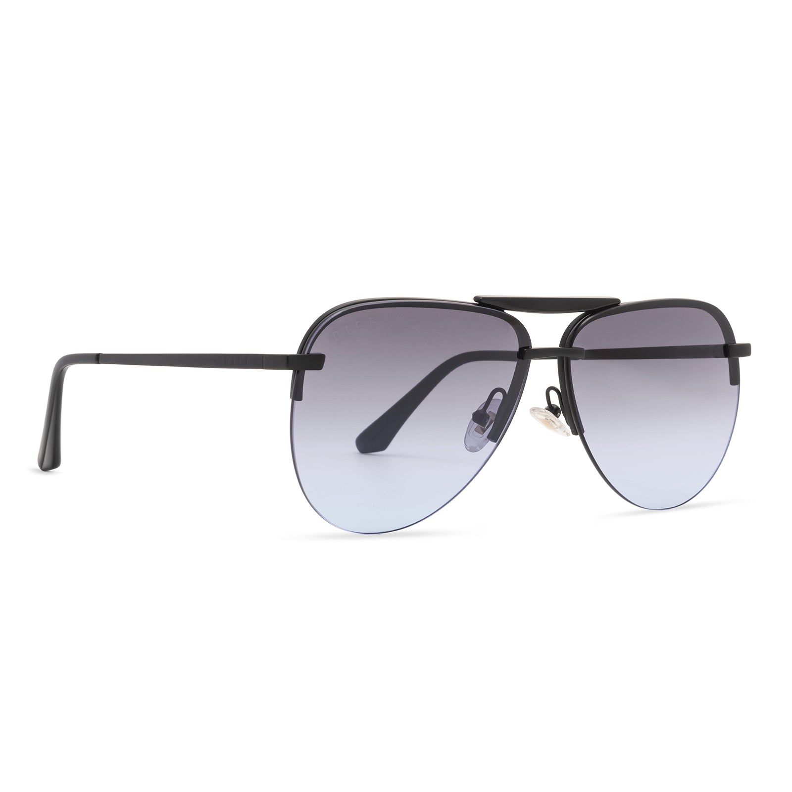 TAHOE - MATTE BLACK + BLUE GRADIENT SUNGLASSES sold by Diff Eyewear product image thumbnail 2