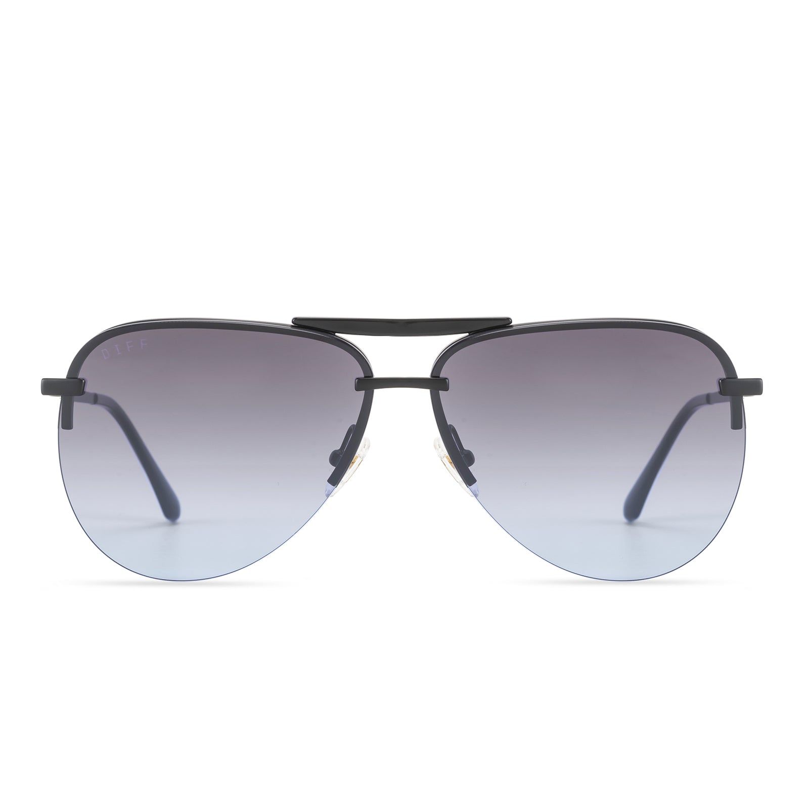 TAHOE - MATTE BLACK + BLUE GRADIENT SUNGLASSES sold by Diff Eyewear