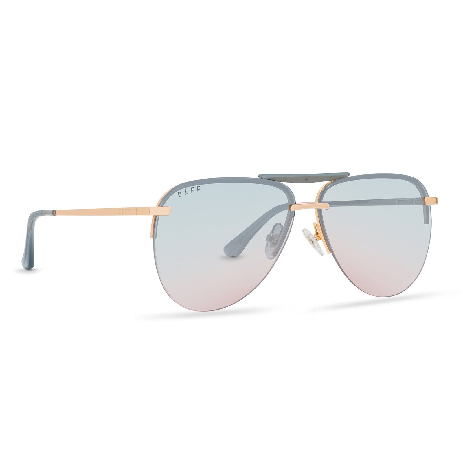 TAHOE - GOLD + BLUE TO LAVENDER FLASH SUNGLASSES sold by Diff Eyewear product image thumbnail 2