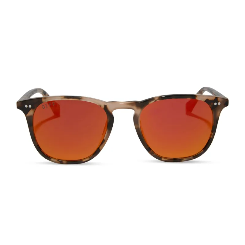MAXWELL - HIMALAYAN TORTOISE + SUNSET MIRROR SUNGLASSES sold by Diff Eyewear