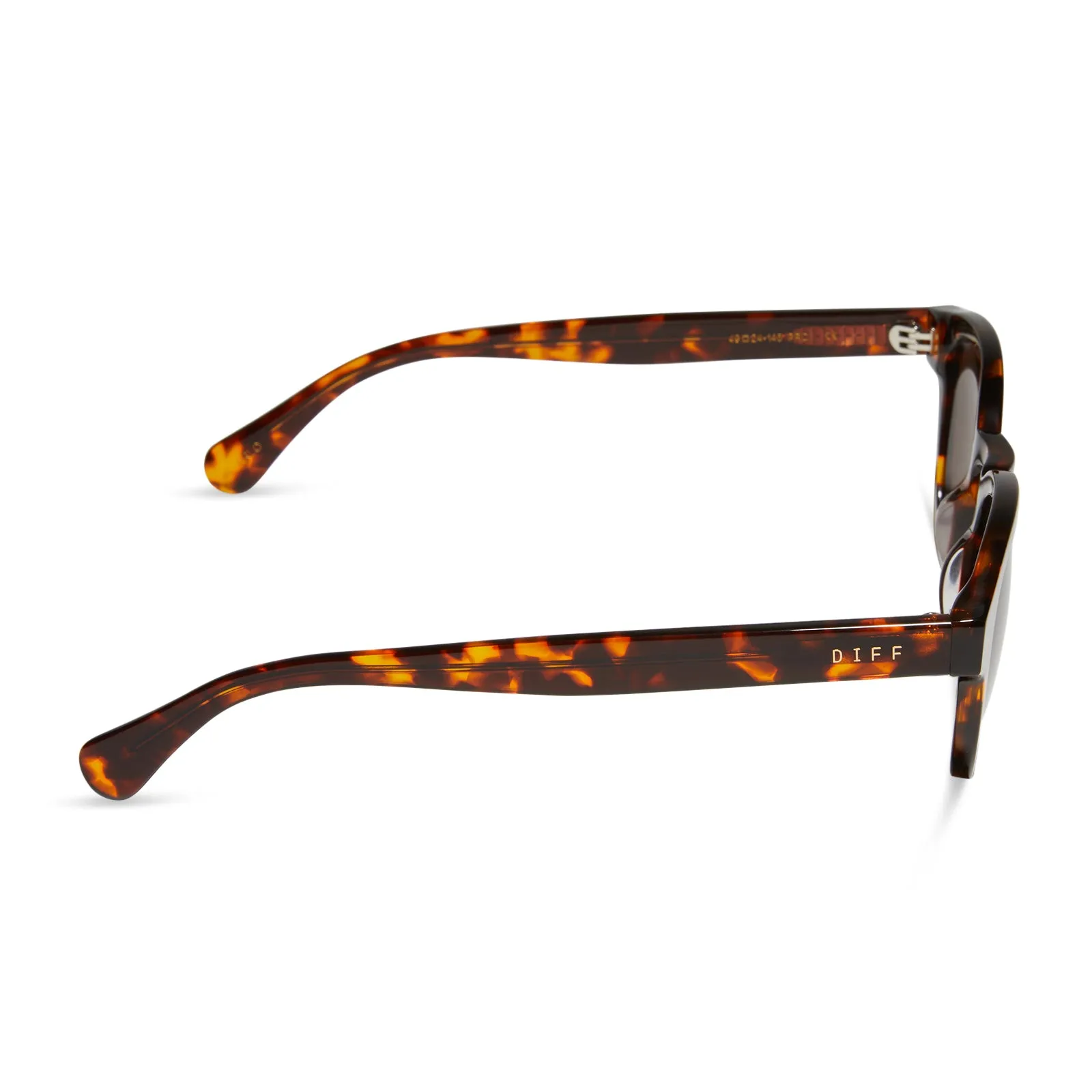 ARLO - RICH TORTOISE + BROWN + POLARIZED SUNGLASSES sold by Diff Eyewear product image thumbnail 3