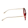 MILA - CARMINE + CLEAR GLASSES sold by Diff Eyewear