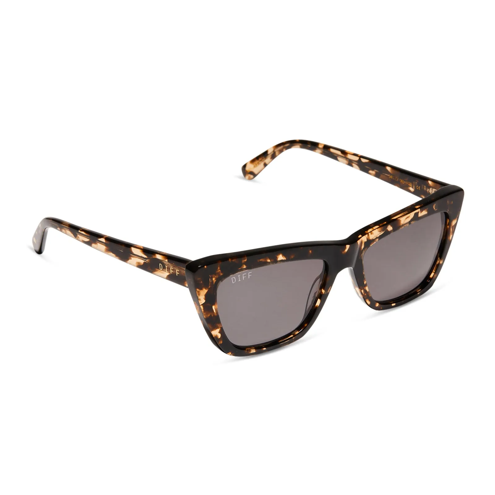 NATASHA - ESPRESSO TORTOISE + GREY SUNGLASSES sold by Diff Eyewear product image thumbnail 2