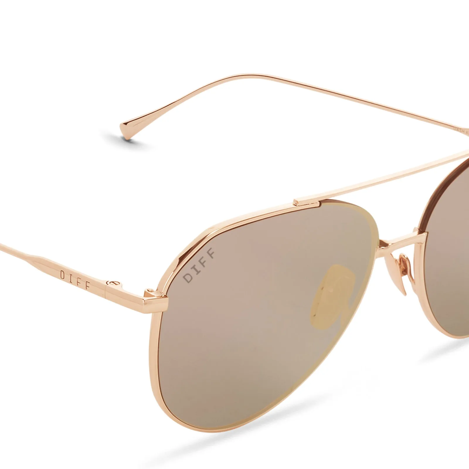 DASH XS - ROSE GOLD + CHERRY BLOSSOM MIRROR + POLARIZED SUNGLASSES sold by Diff Eyewear product image thumbnail 3