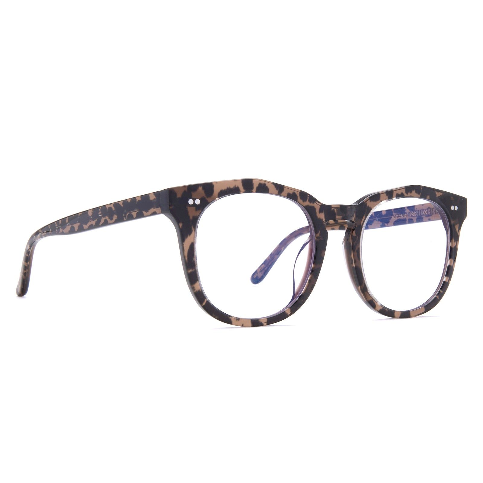 WESTON - DARK CHEETAH + CLEAR GLASSES sold by Diff Eyewear product image thumbnail 2