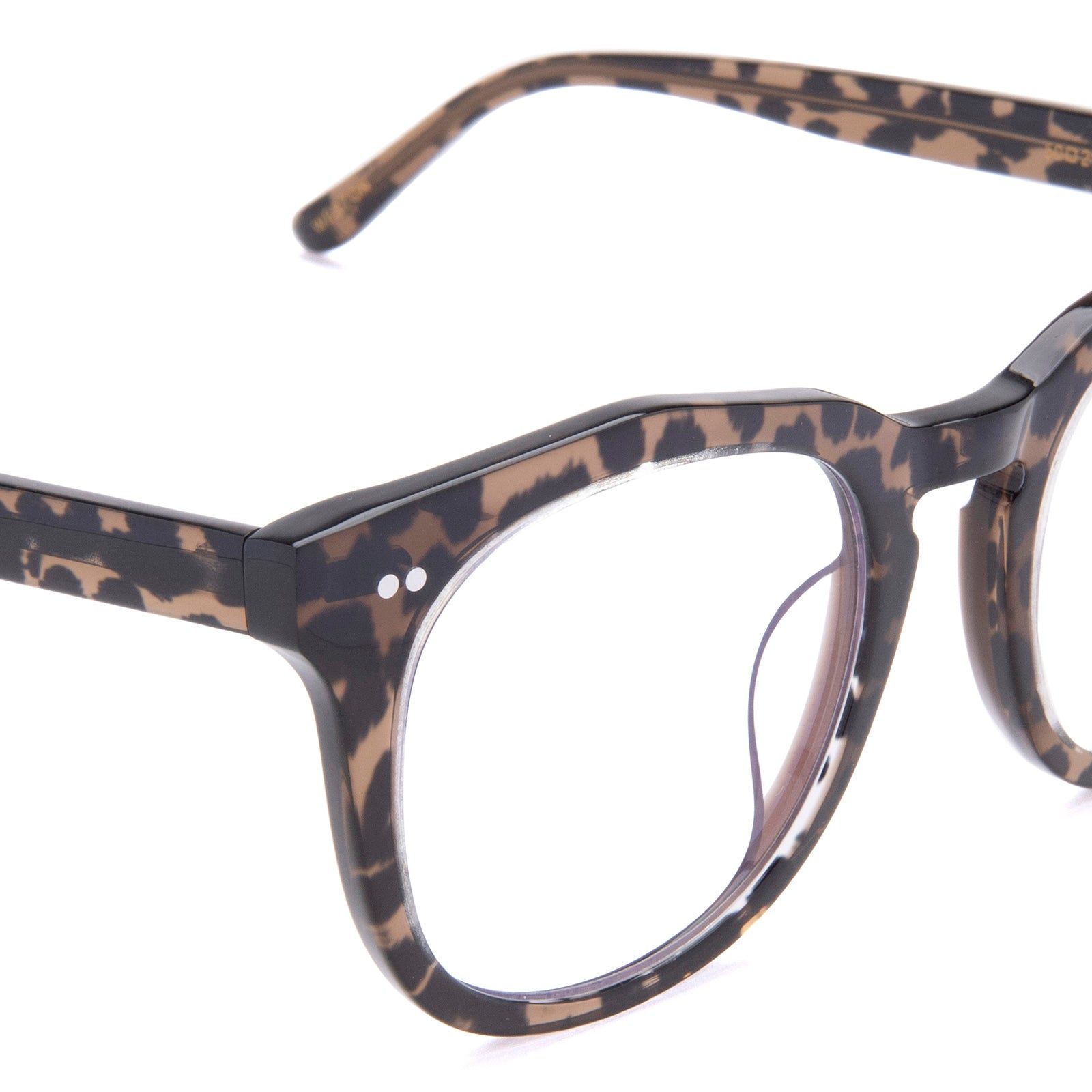 WESTON - DARK CHEETAH + CLEAR GLASSES sold by Diff Eyewear product image thumbnail 3