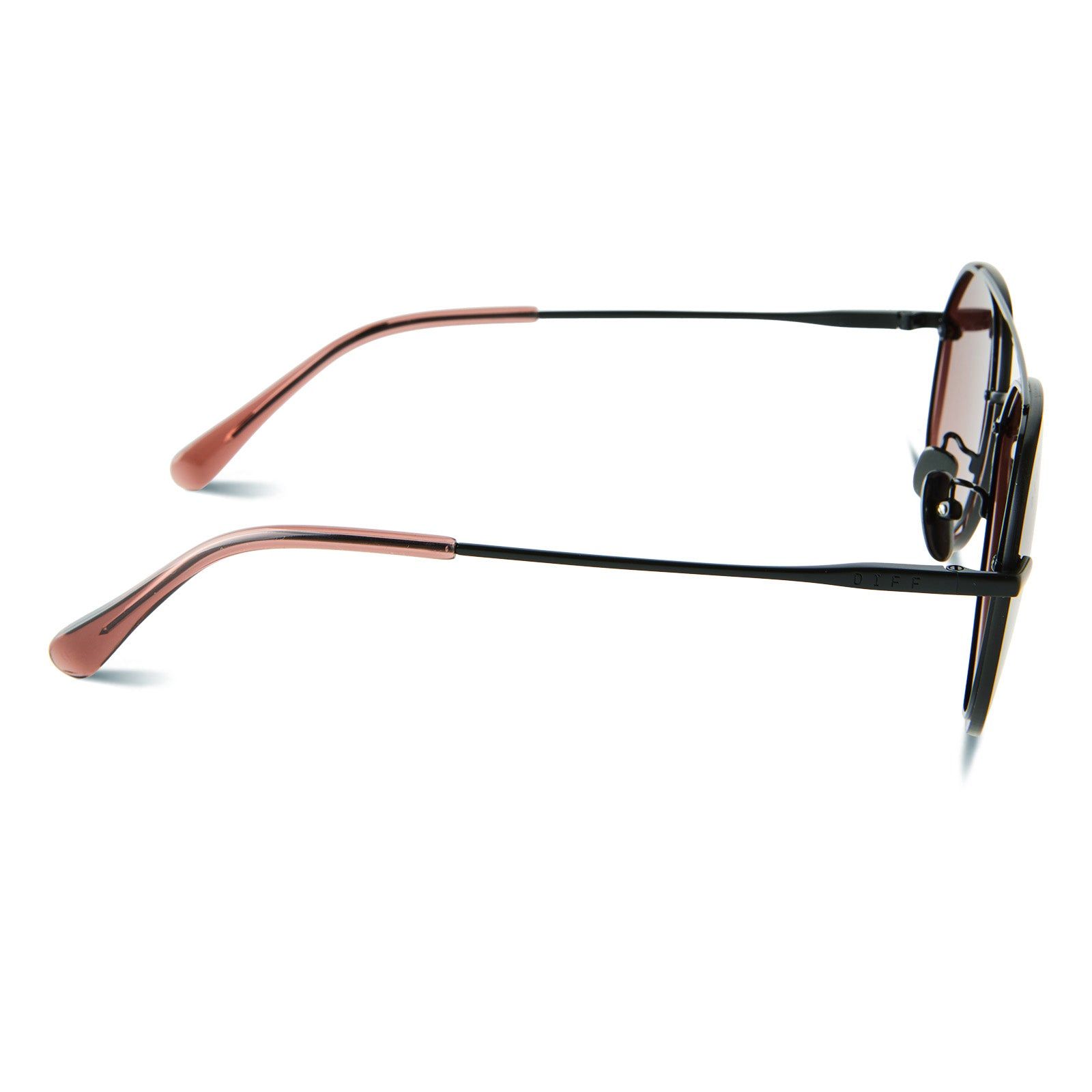LENOX XS - MATTE BLACK + MAROON GRADIENT SUNGLASSES sold by Diff Eyewear product image thumbnail 3