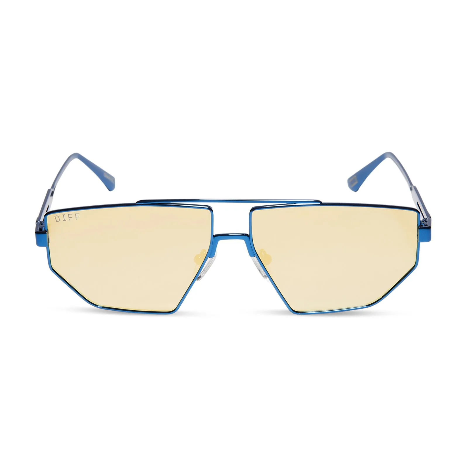 GALACTIC HEROES - METALLIC SOLAR BLUE + GALACTIC GOLD MIRROR + POLARIZED SUNGLASSES sold by Diff Eyewear