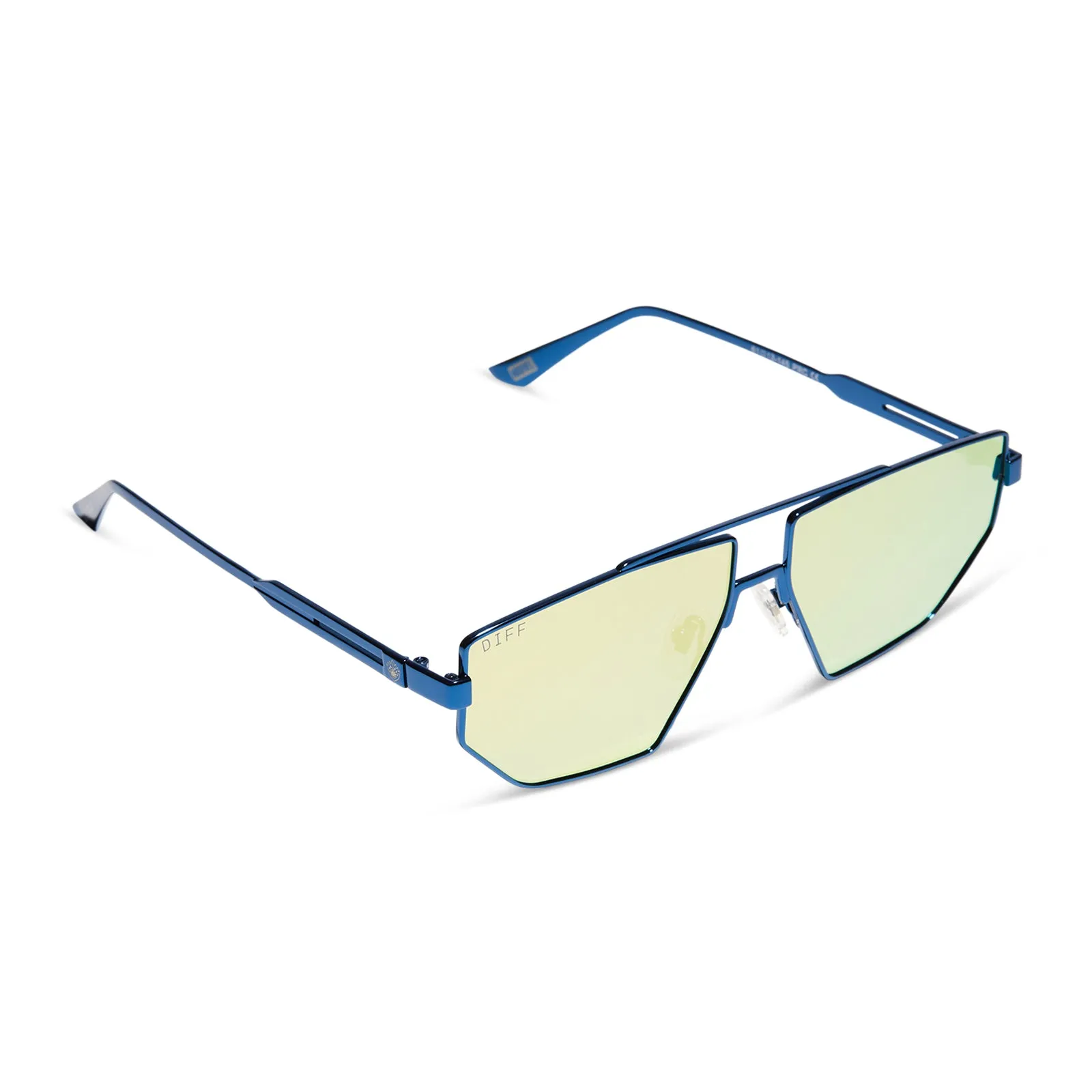 GALACTIC HEROES - METALLIC SOLAR BLUE + GALACTIC GOLD MIRROR + POLARIZED SUNGLASSES sold by Diff Eyewear product image thumbnail 2